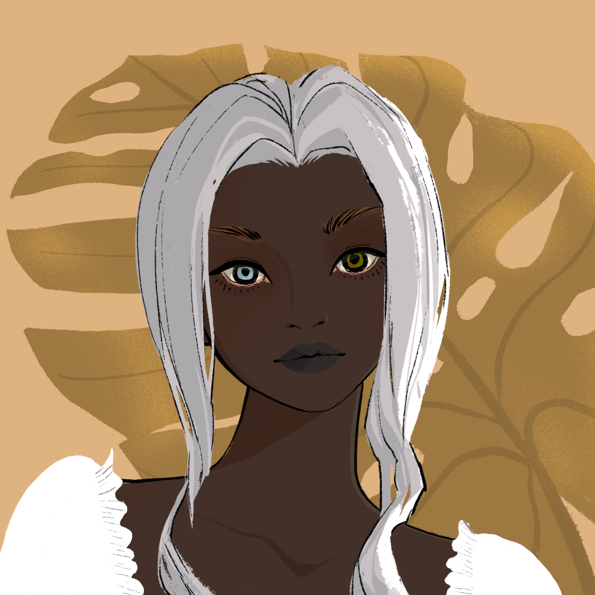 a portrait of Spearmint of the woods