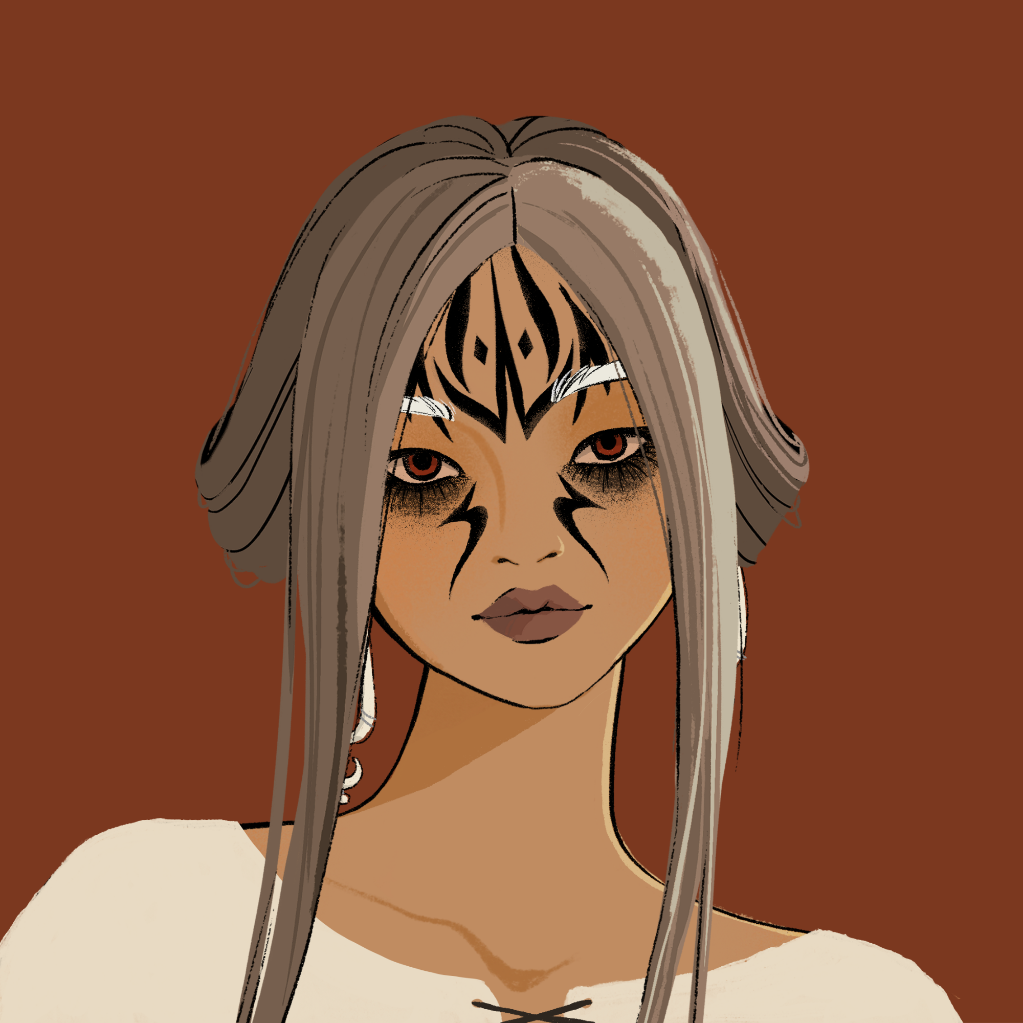 a portrait of Wildfire the heedless