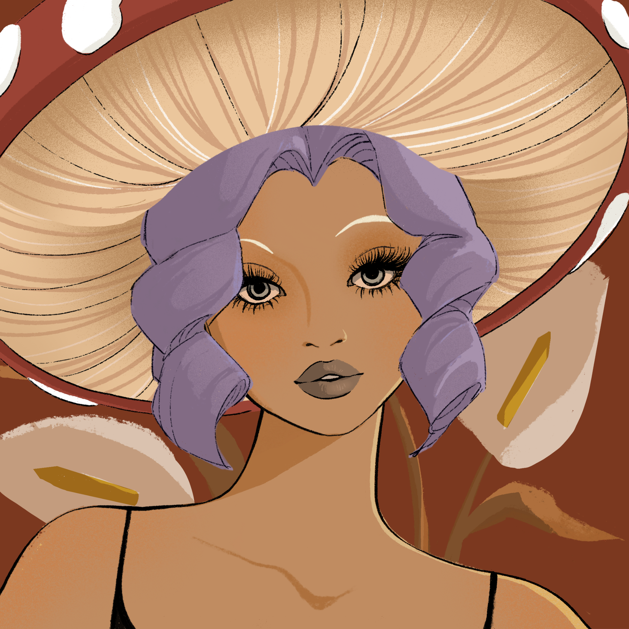 a portrait of Shitake, the good marmalade