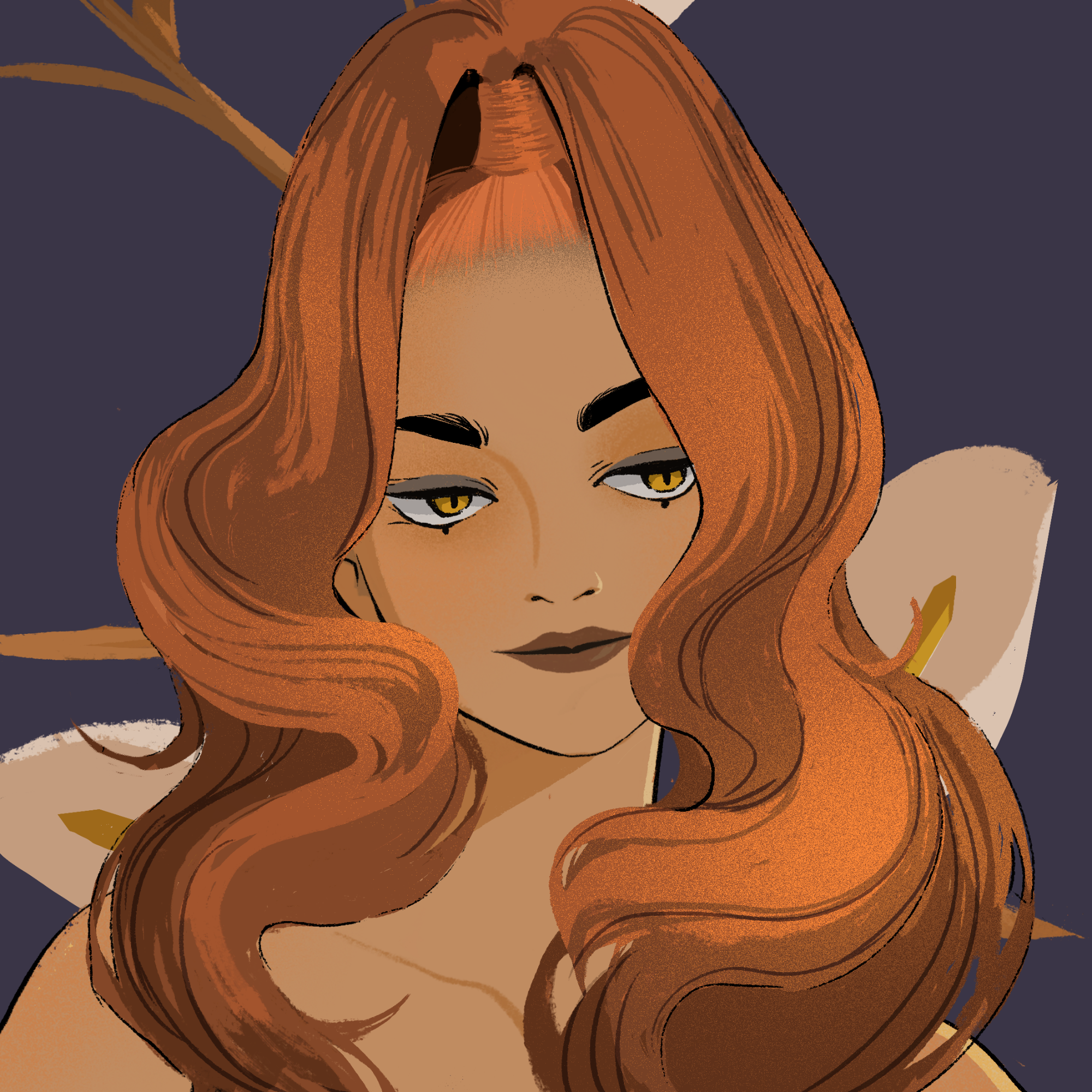 a portrait of Mademoiselle rosa