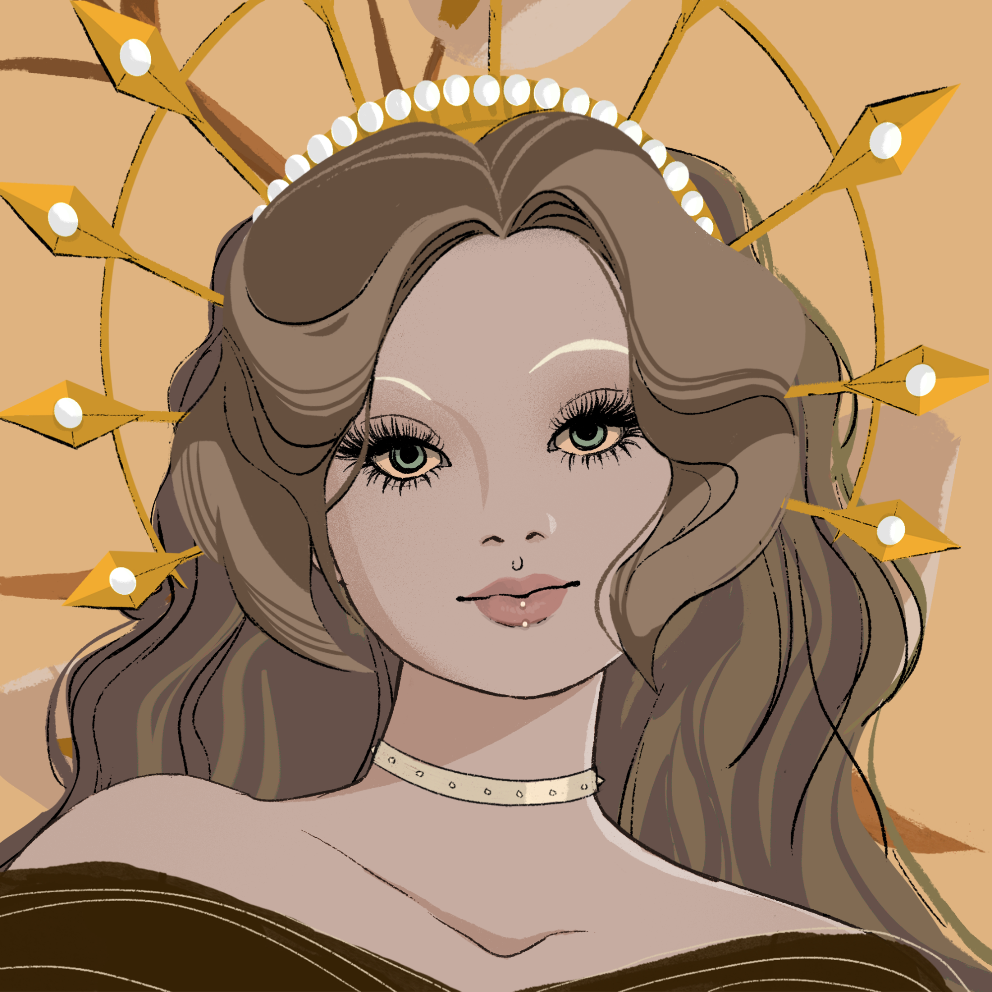 a portrait of Hymn, the beguiling tambourine