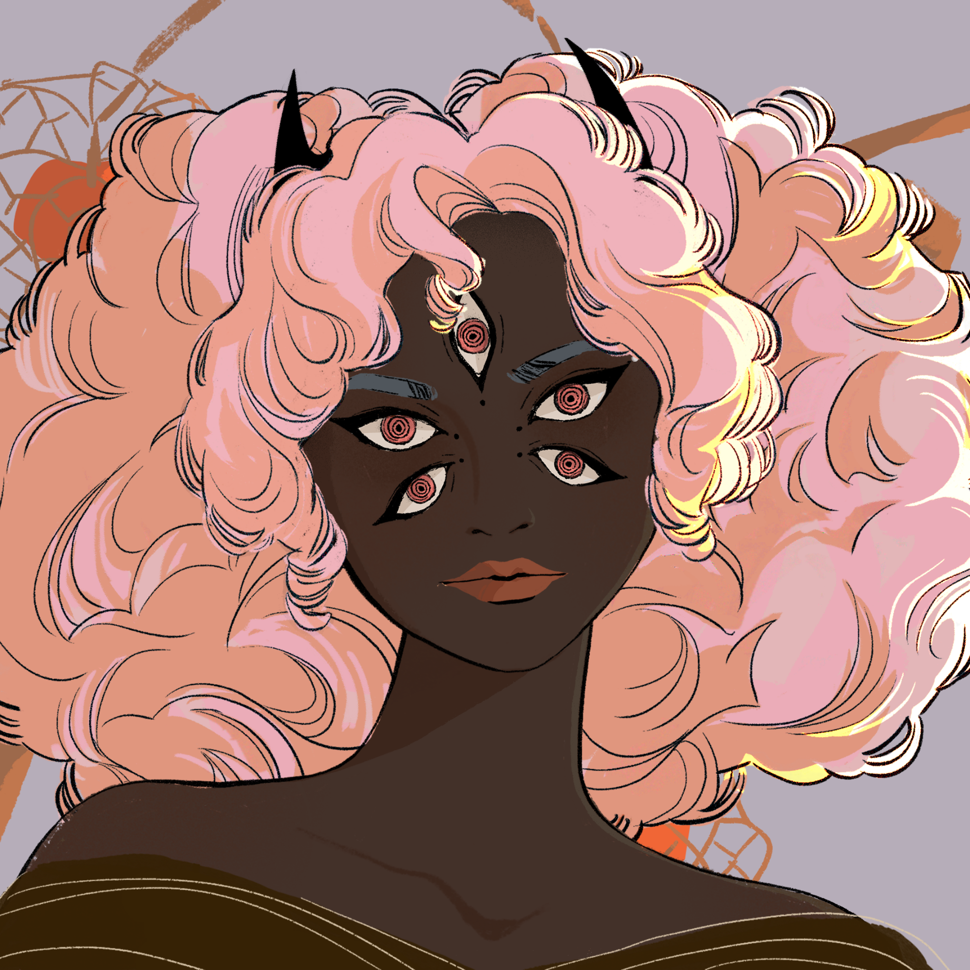 a portrait of Thunderstorm the depraved