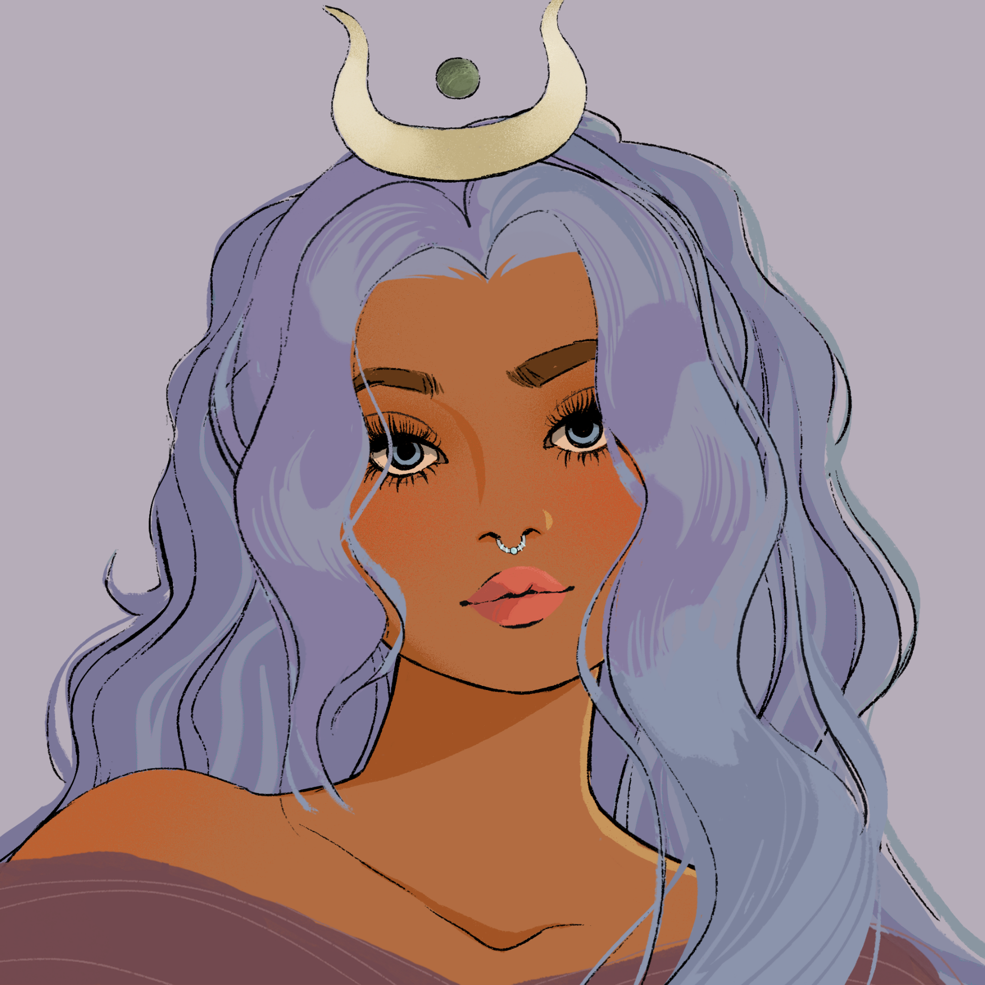 a portrait of Heather of the void