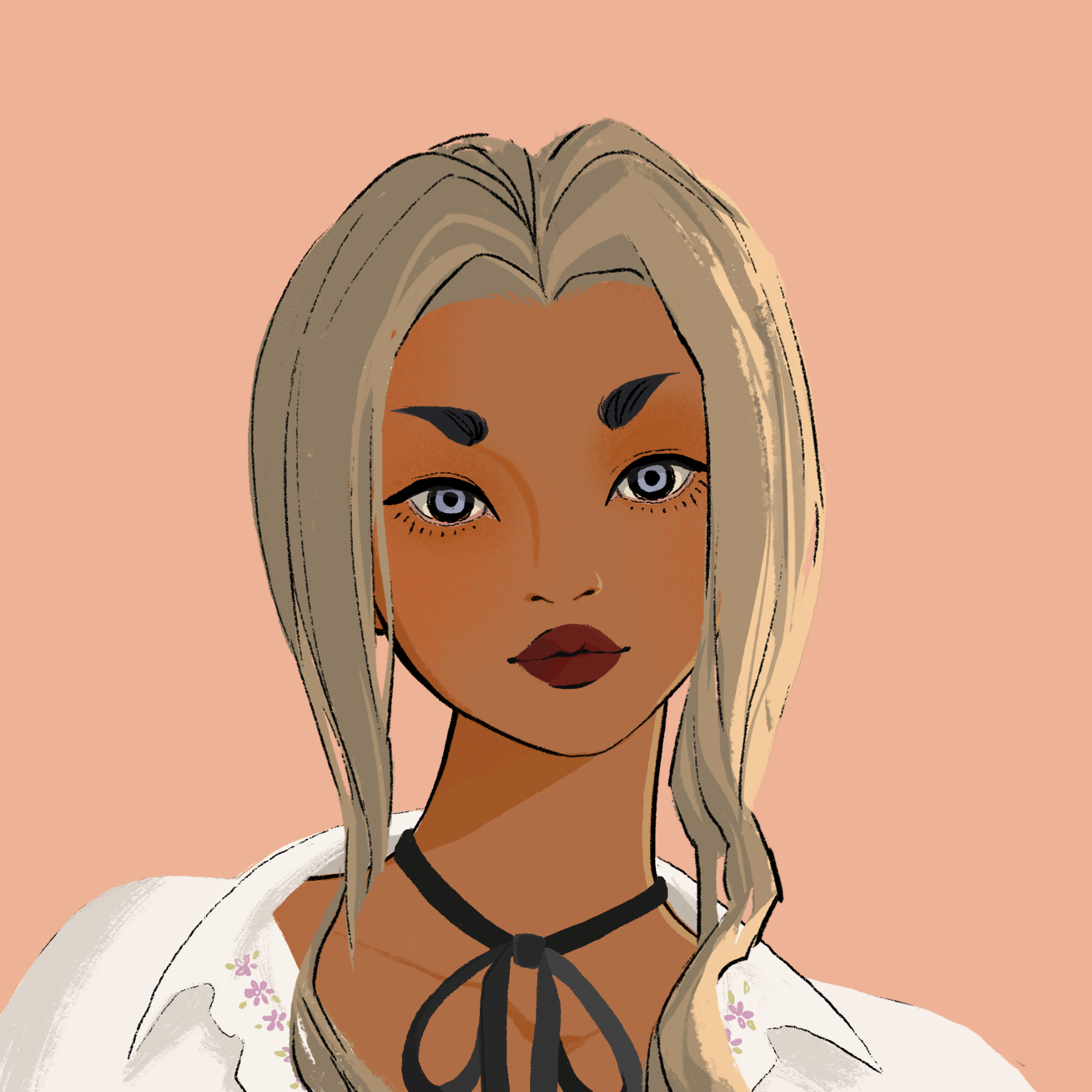 a portrait of Wasabi the extremely flammable