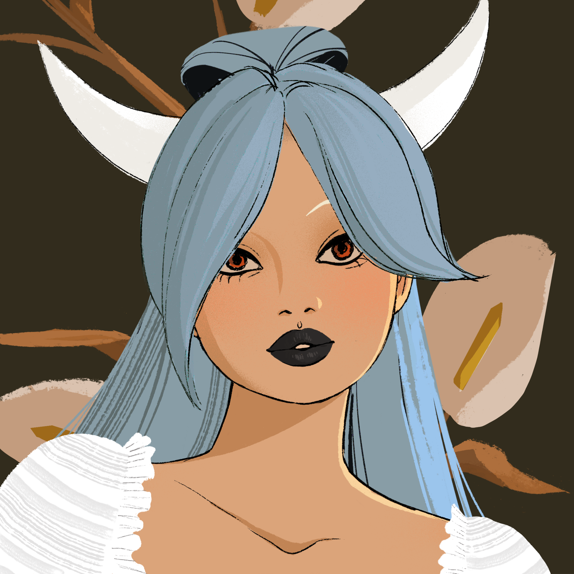 a portrait of Frisee, the weird hive