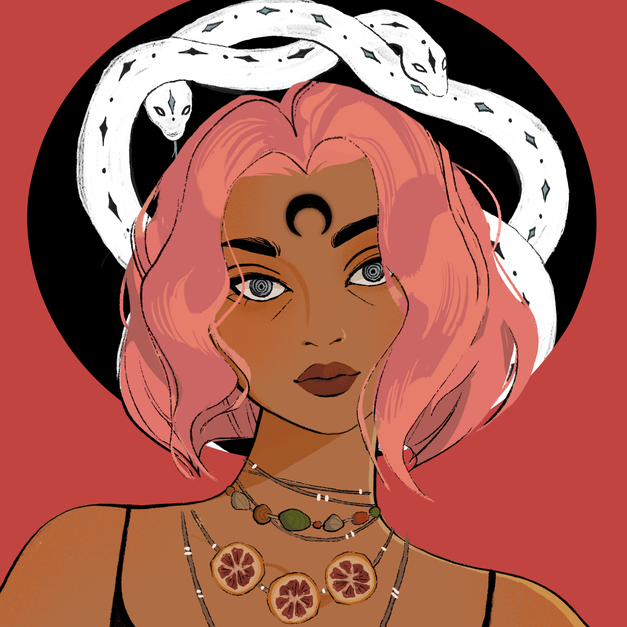 a portrait of Thyme the solemn