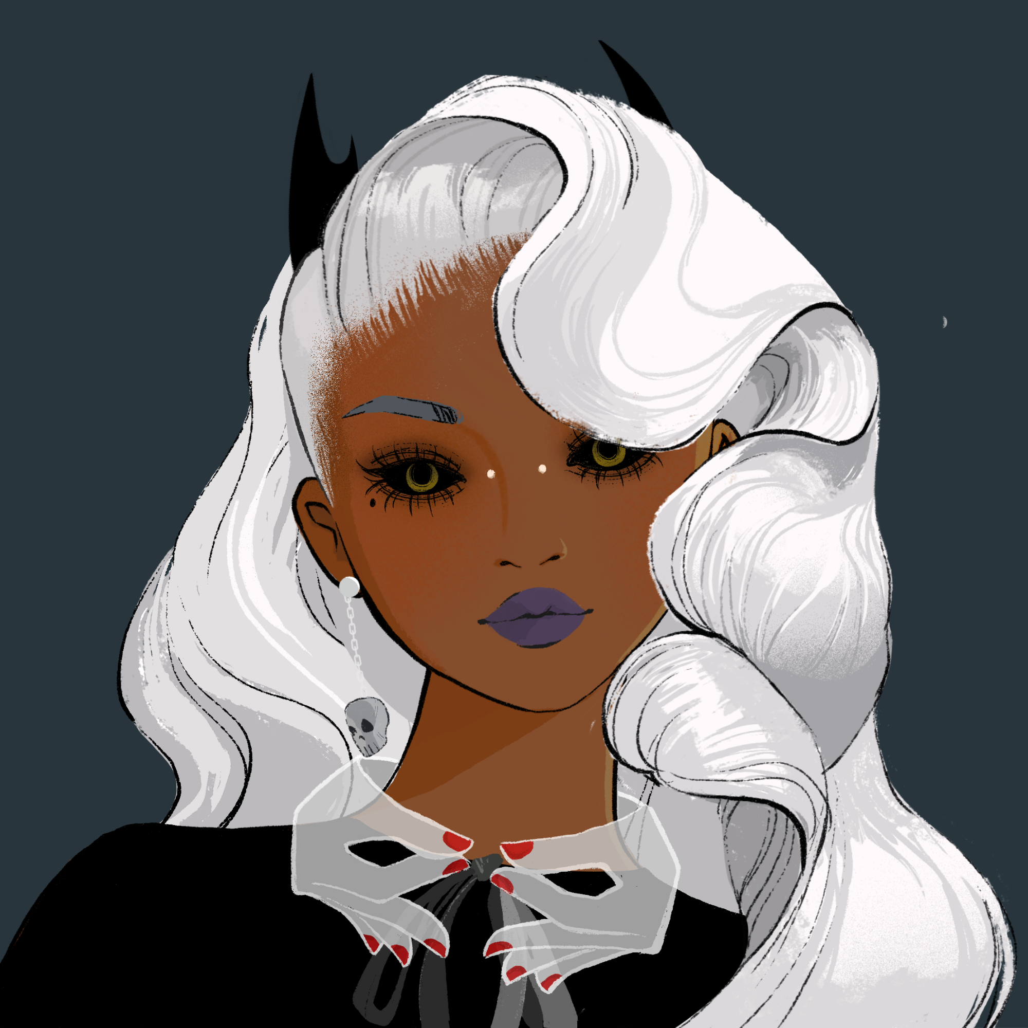 a portrait of Hassium the blasphemous