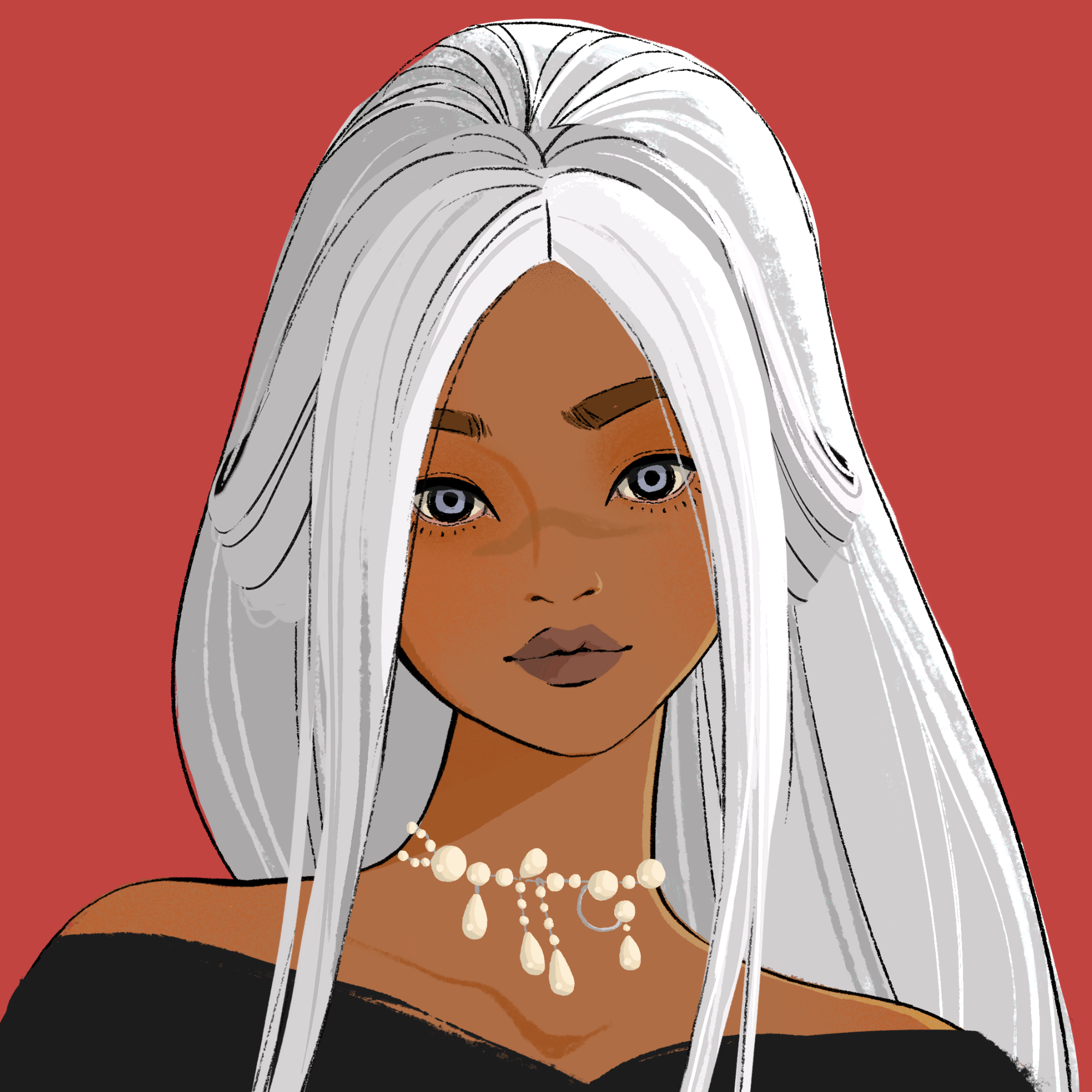 a portrait of Turquoise, the enchanting locket