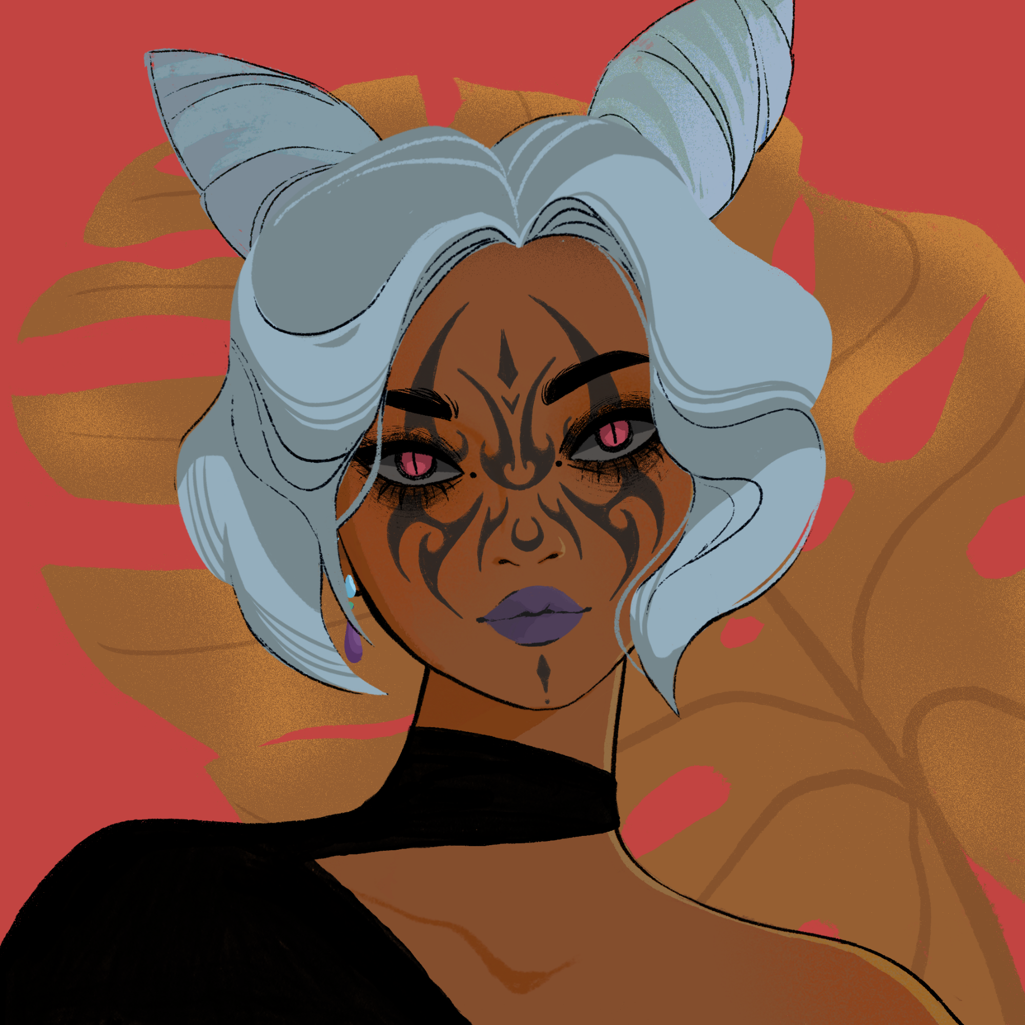 a portrait of Blizzard the angry