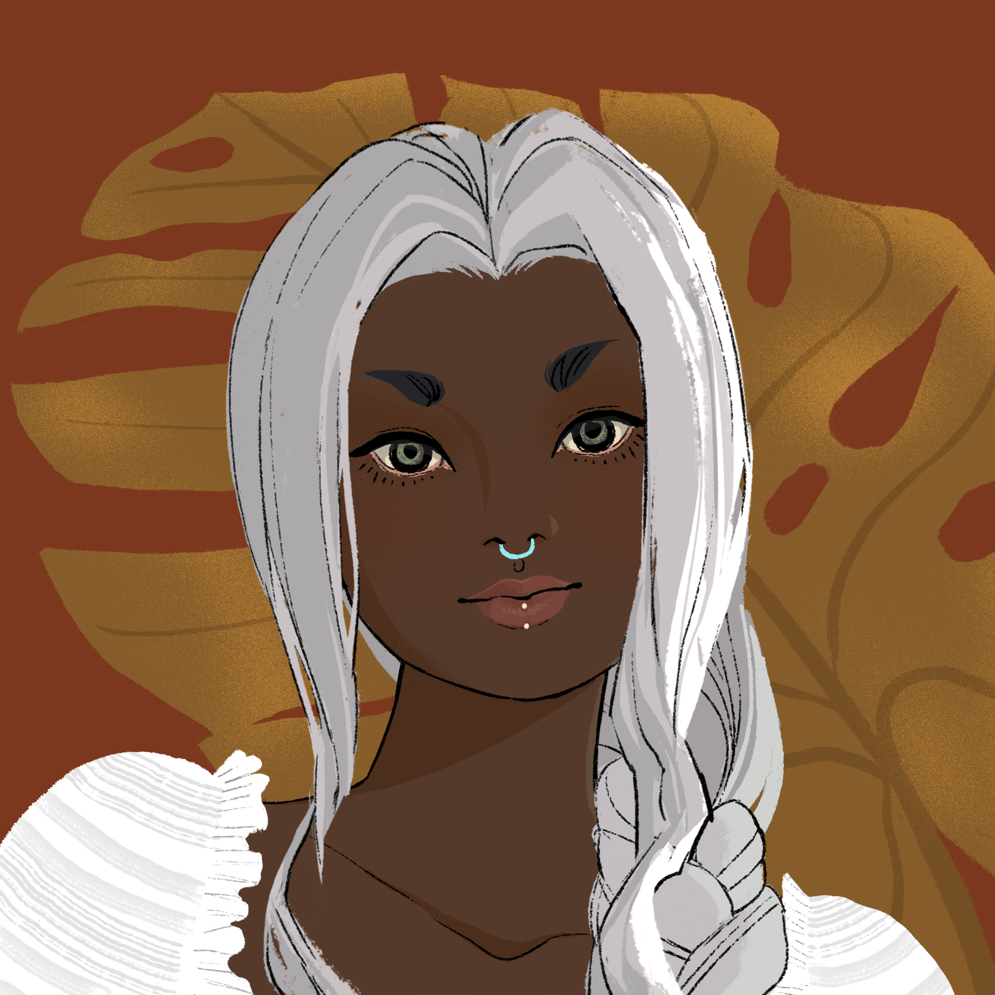 a portrait of Chamomile the fragrant