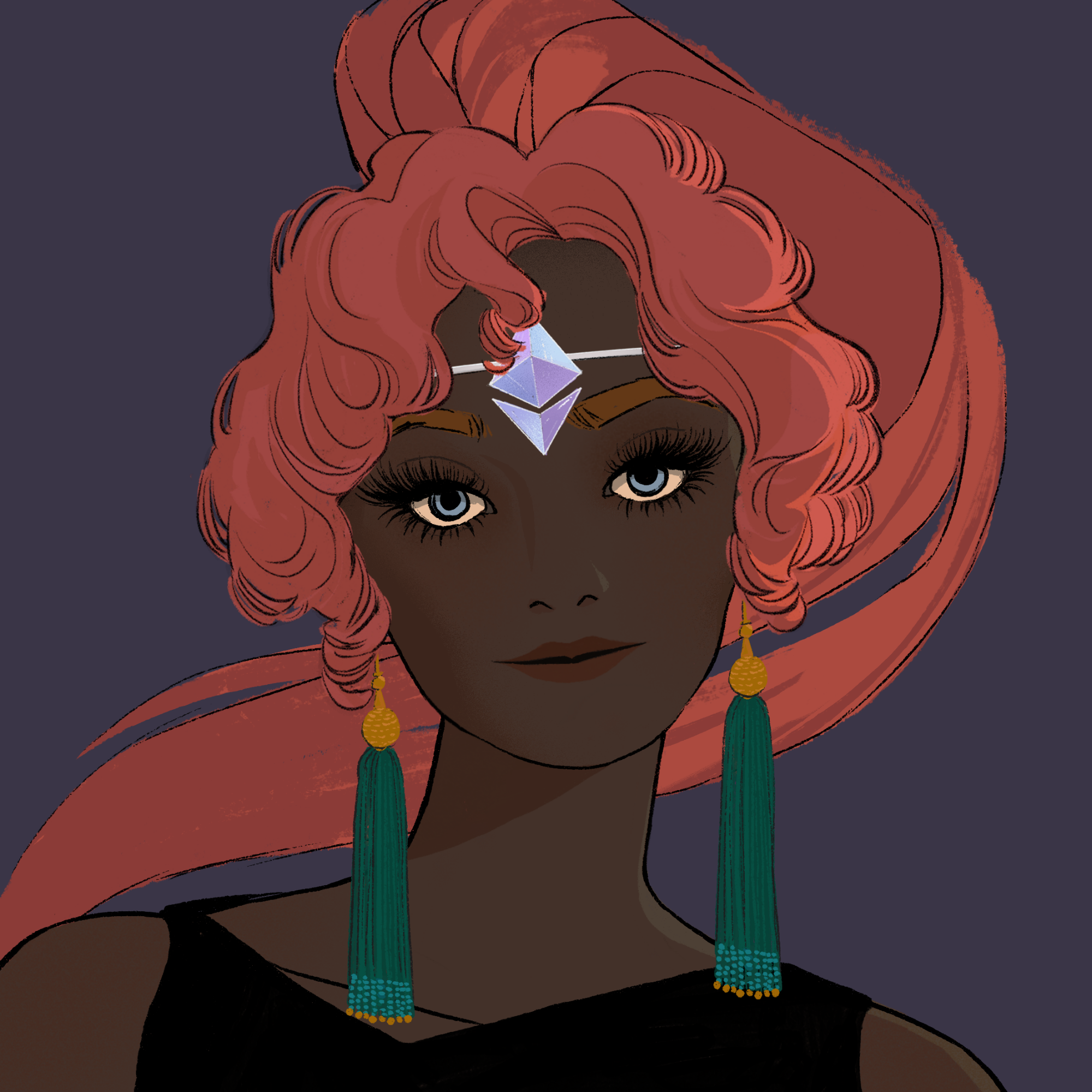 a portrait of Elegy, the fascinating diadem
