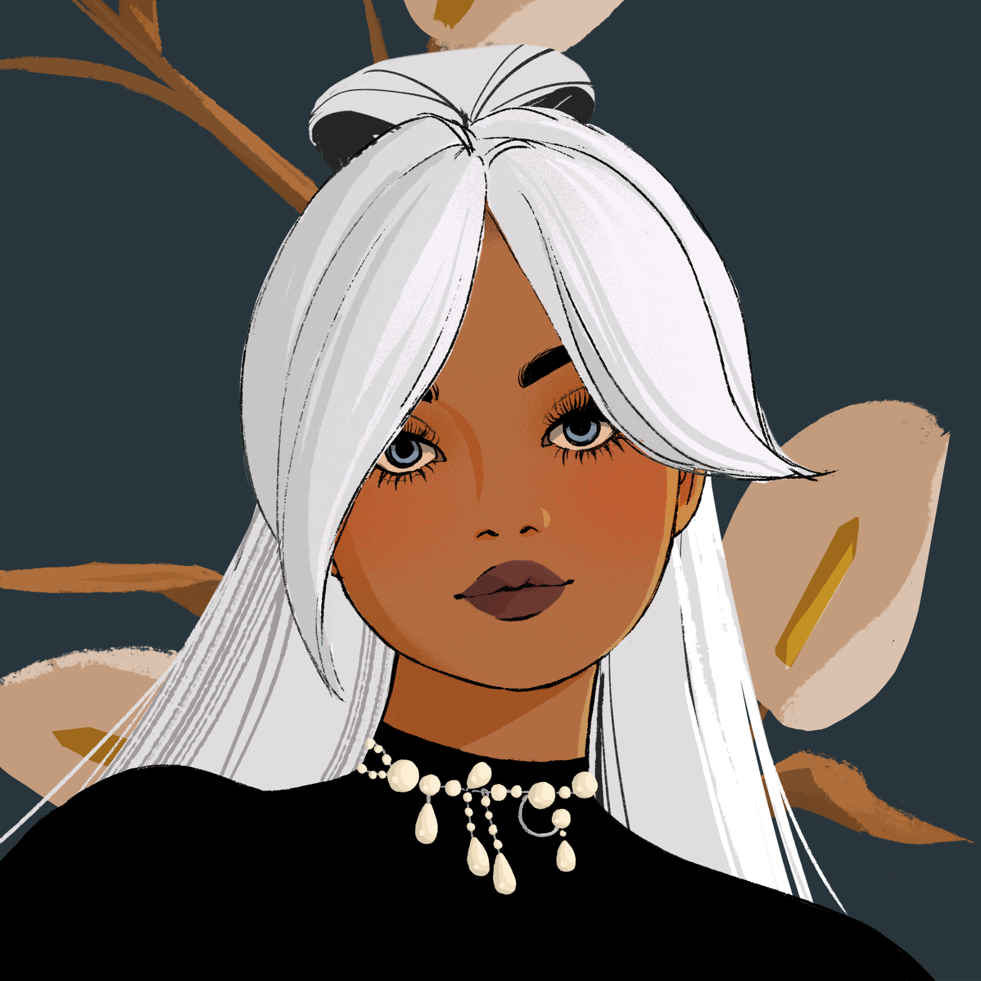 a portrait of Agba, the somber poison