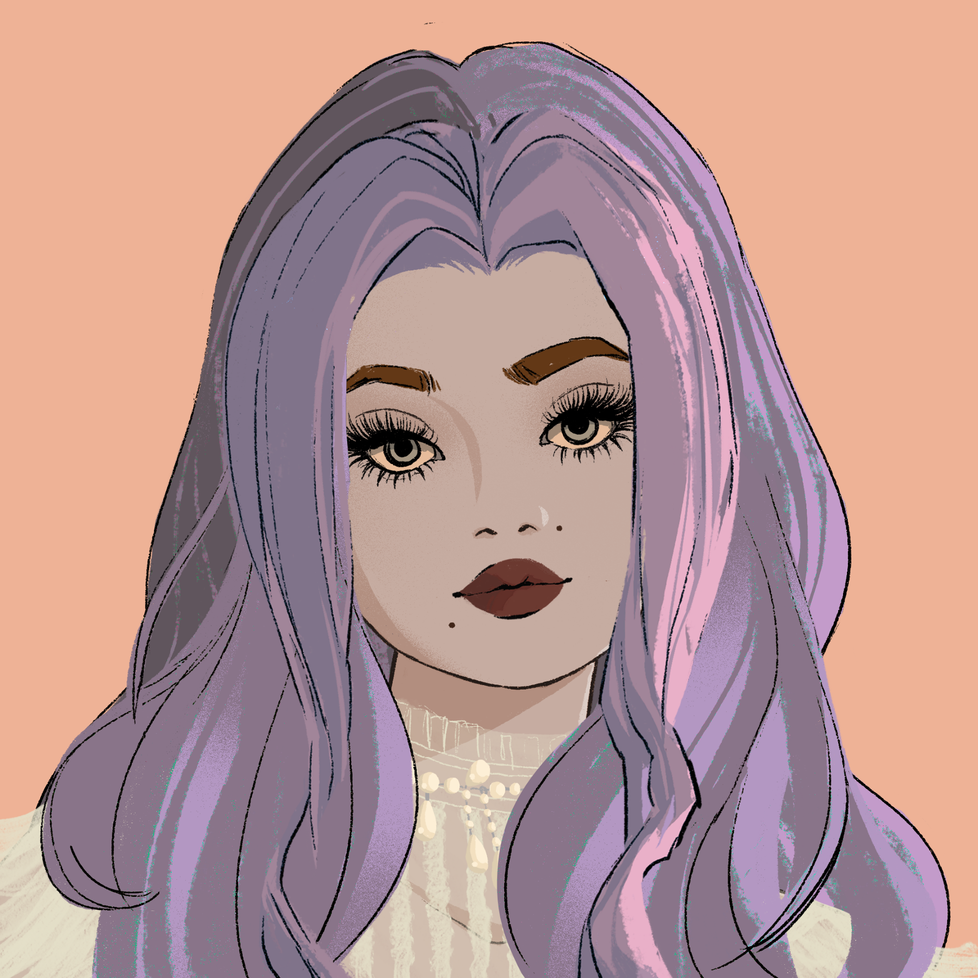 a portrait of Georgette, the stunning circlet