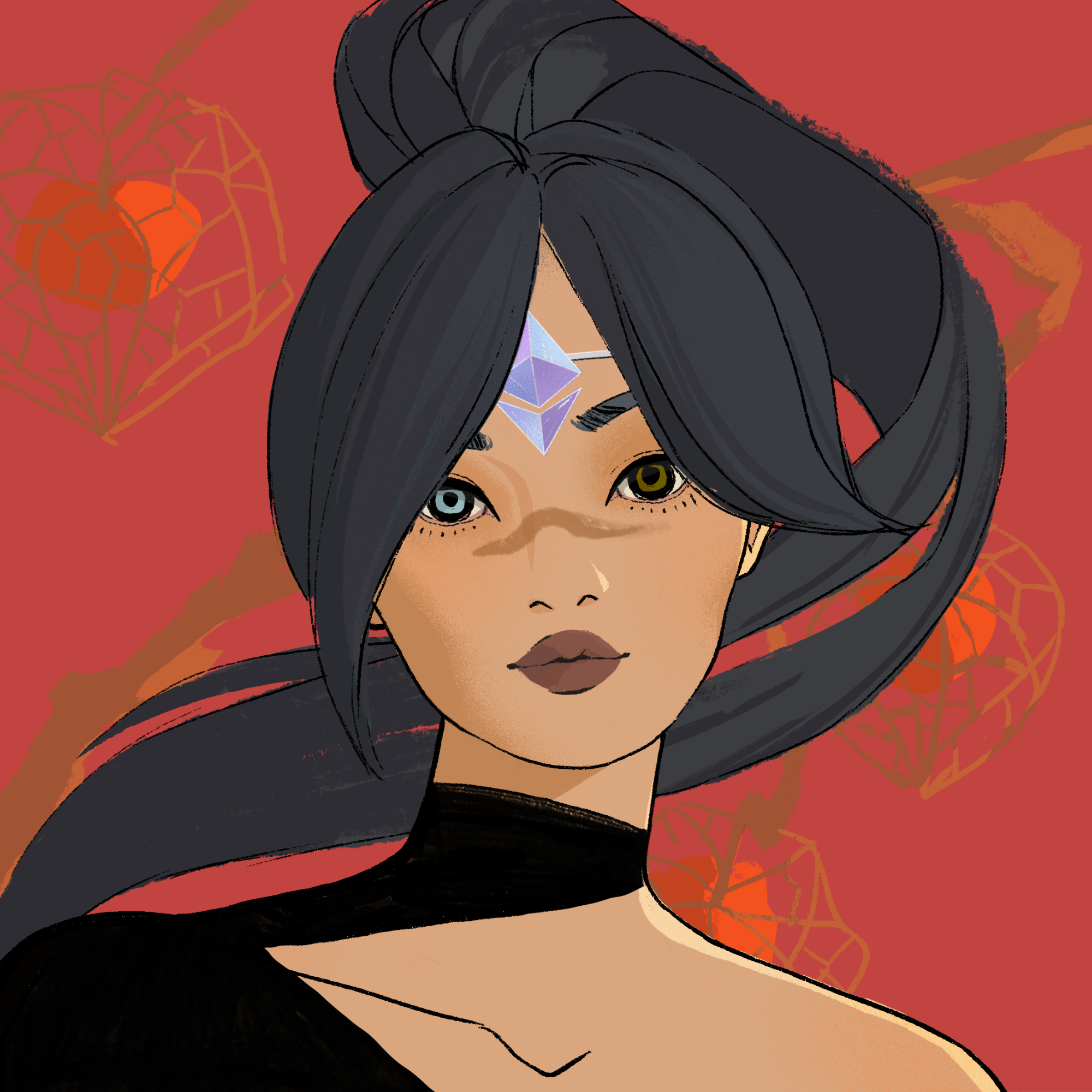 a portrait of Frangipani the irresistible