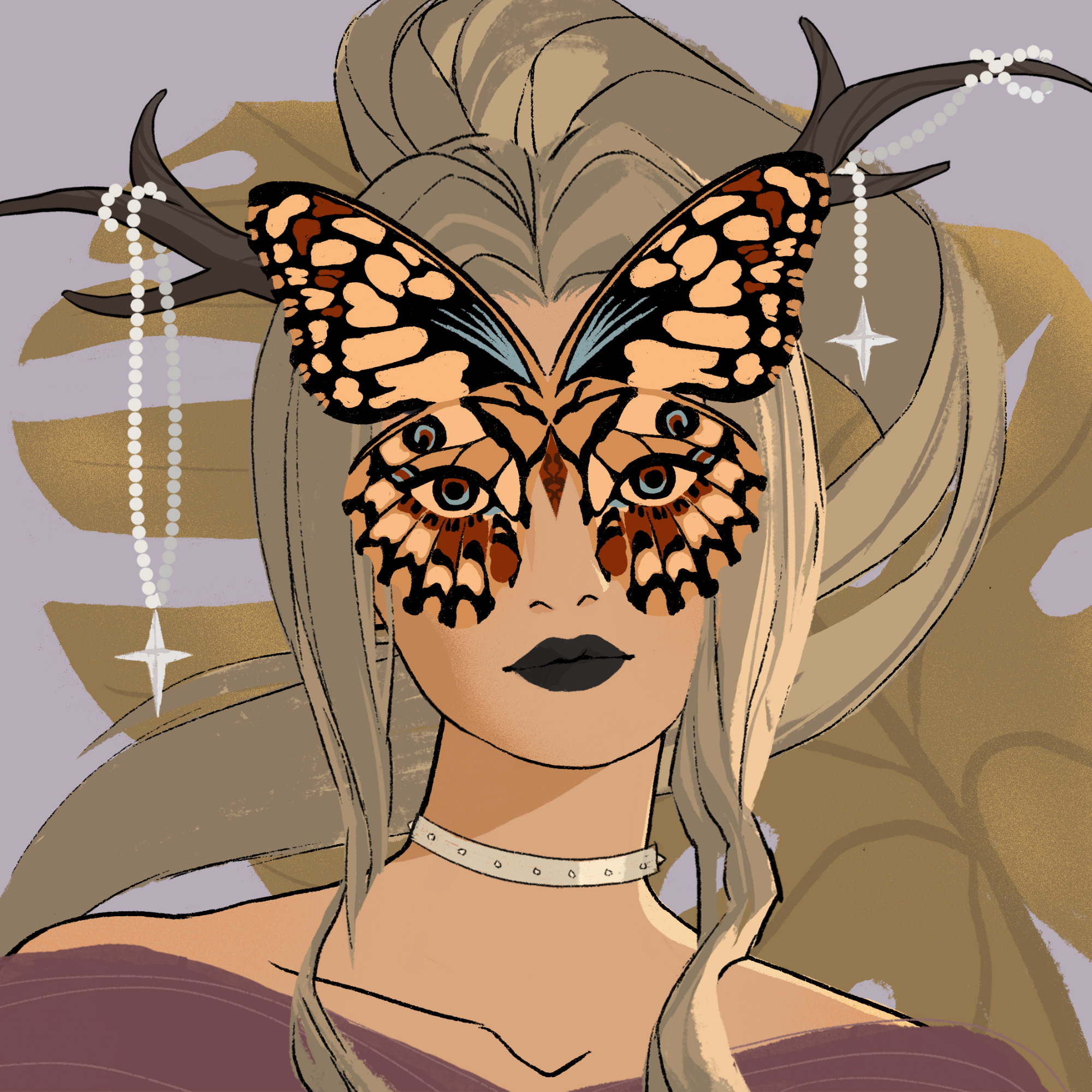 a portrait of Tarragon, the flaxen stable