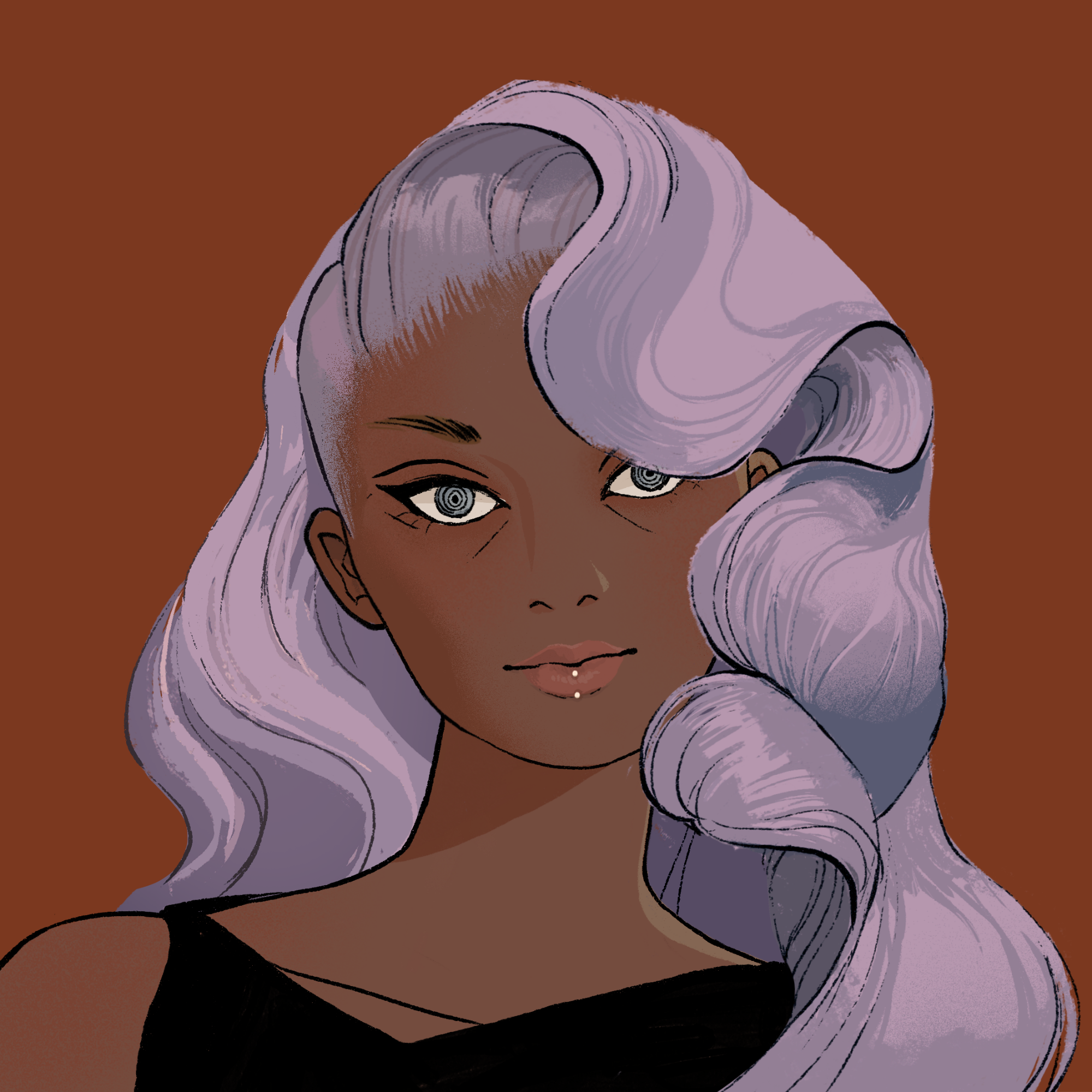 a portrait of Vanilla the lovely