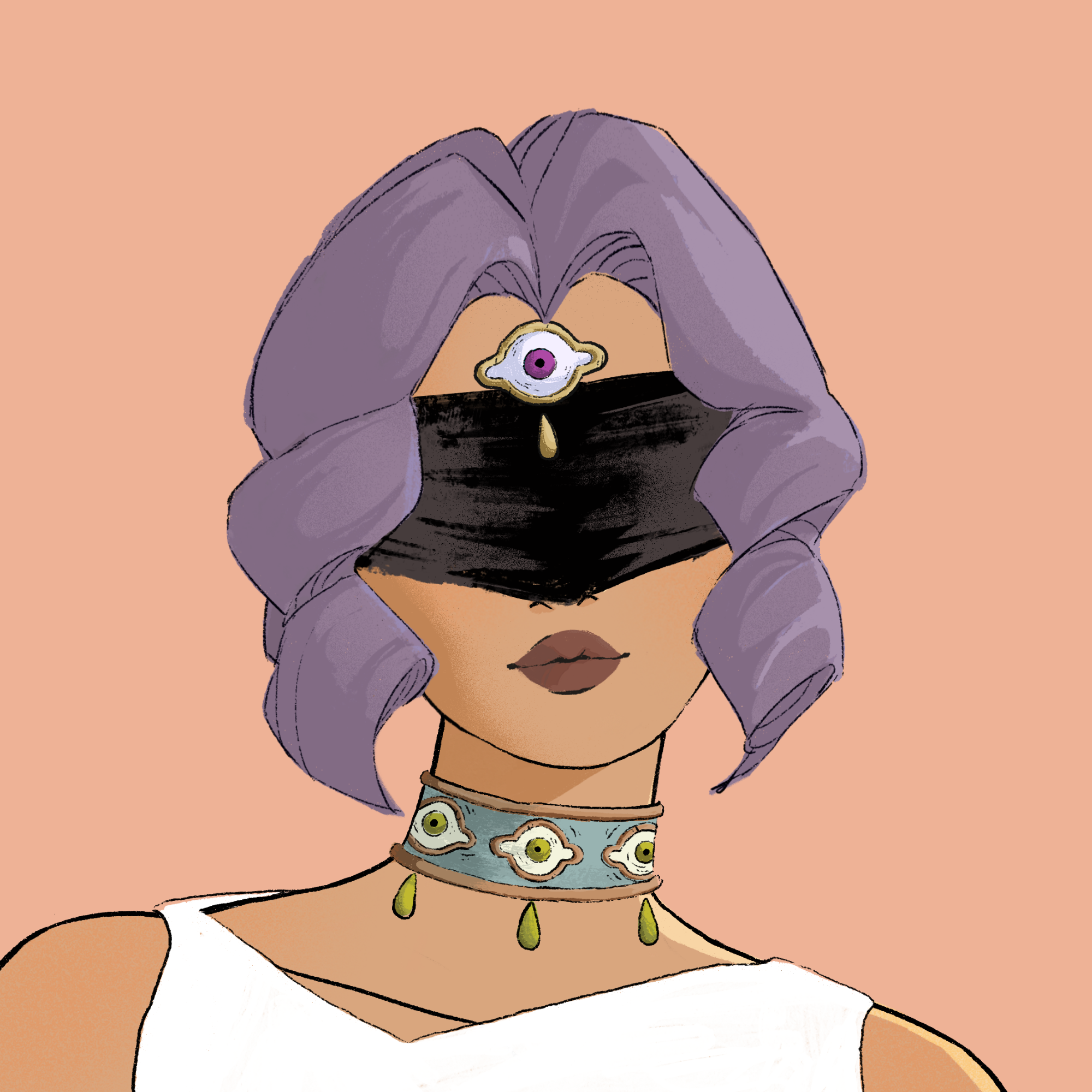 a portrait of Peach, the unerring sea star