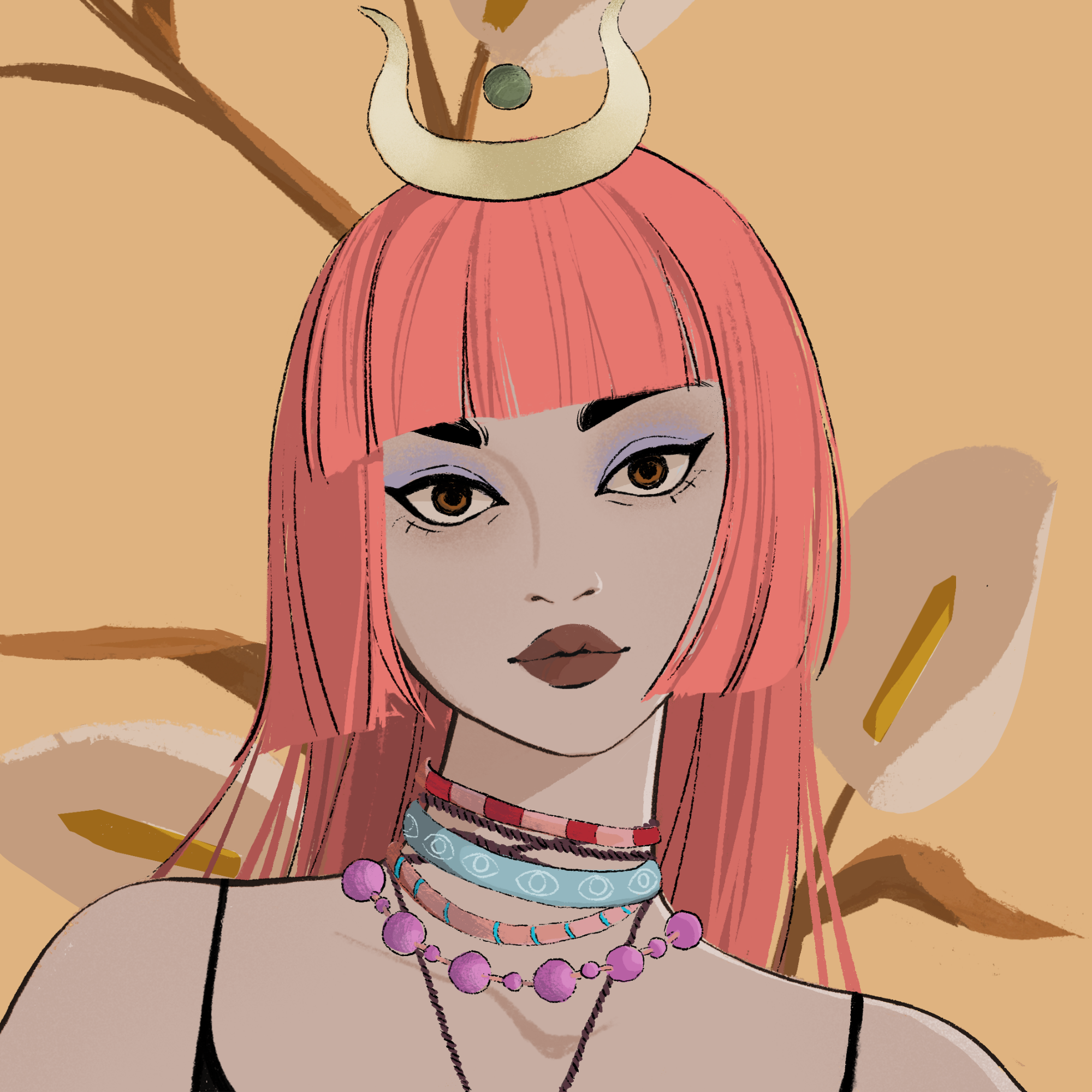 a portrait of Cherimoya the murky