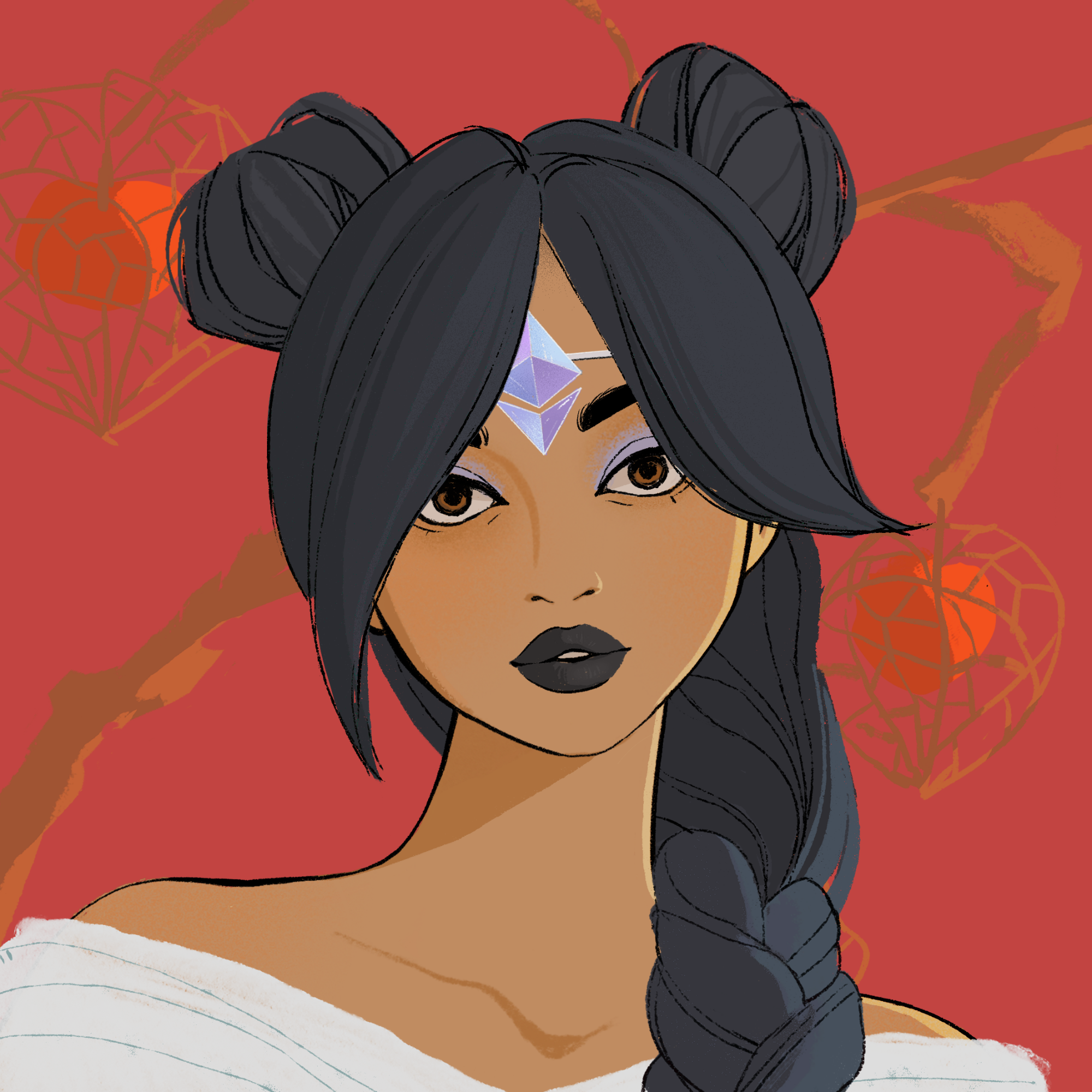 a portrait of Hyacinth, the murky candle