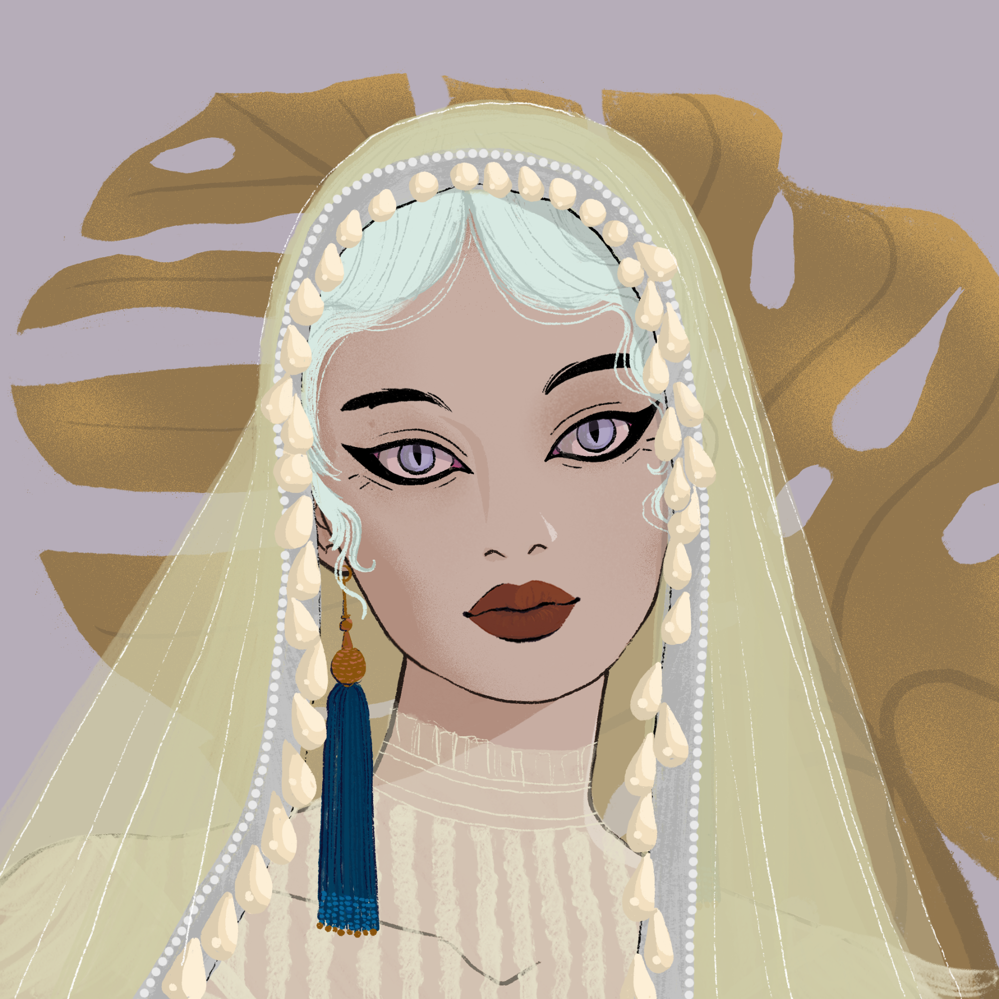 a portrait of Lady vivace