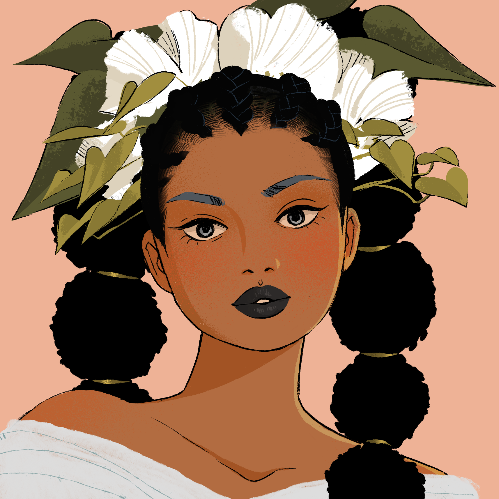 a portrait of Acorn, the druidic cup