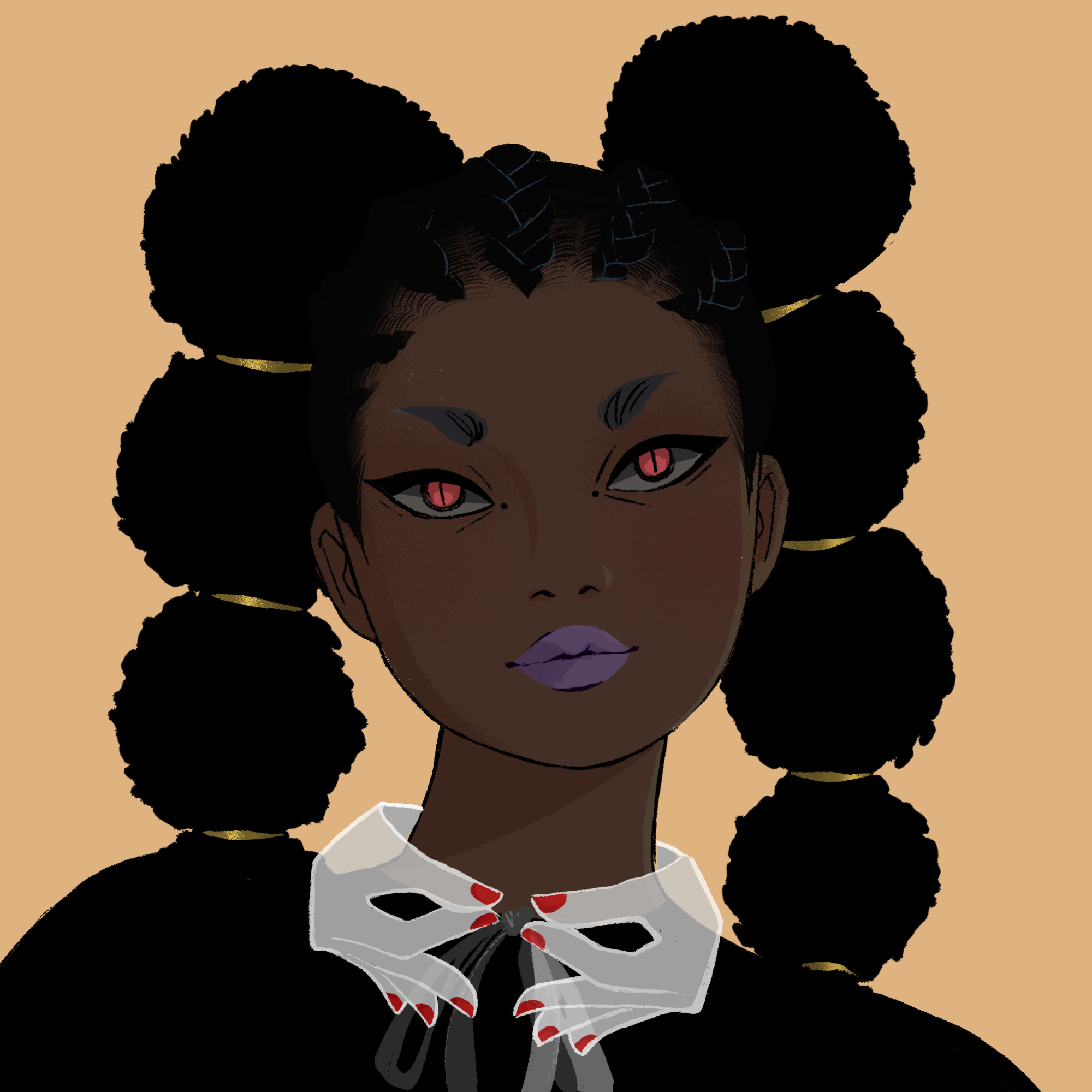 a portrait of Victoria, the ageless bandolier