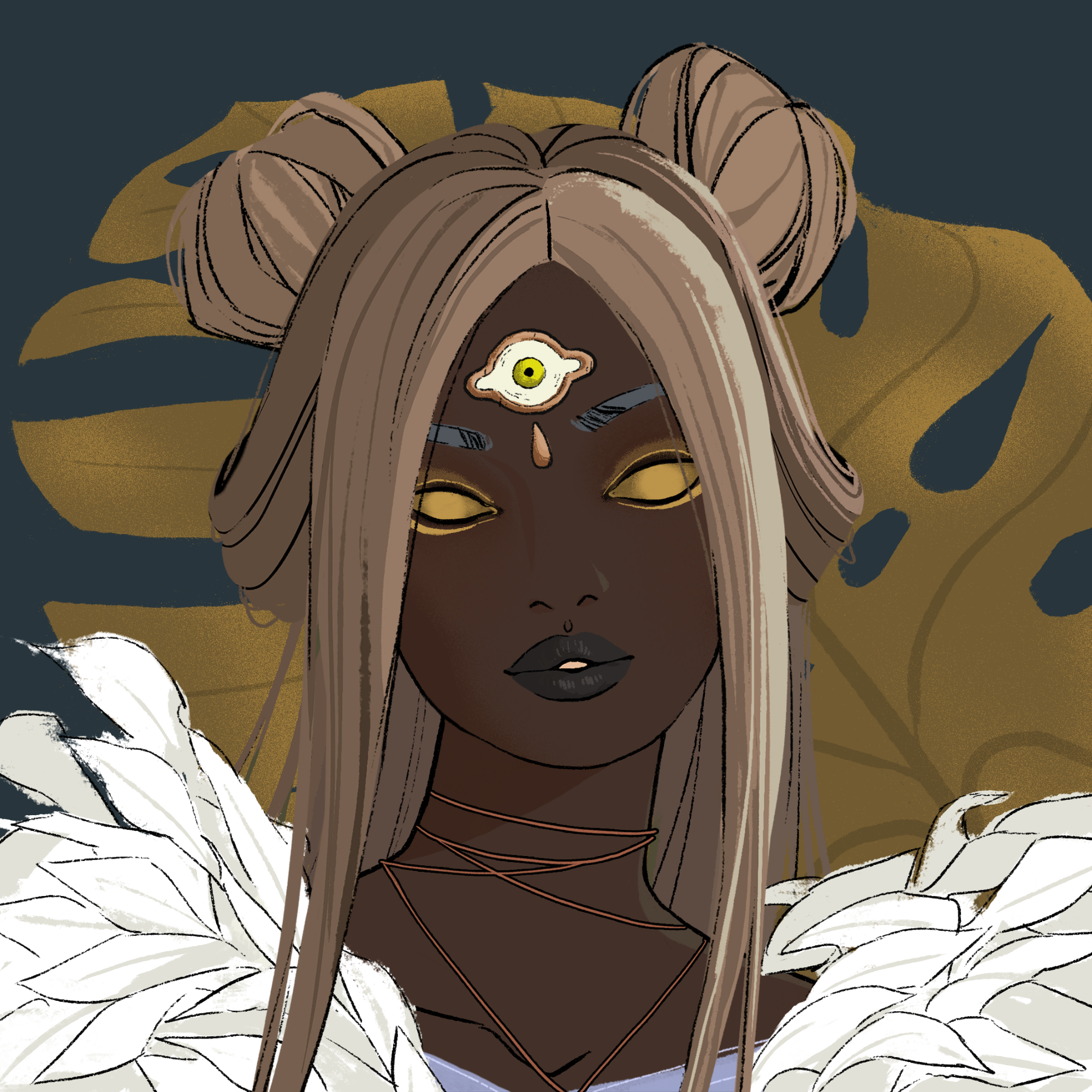 a portrait of Loquat of the wastes