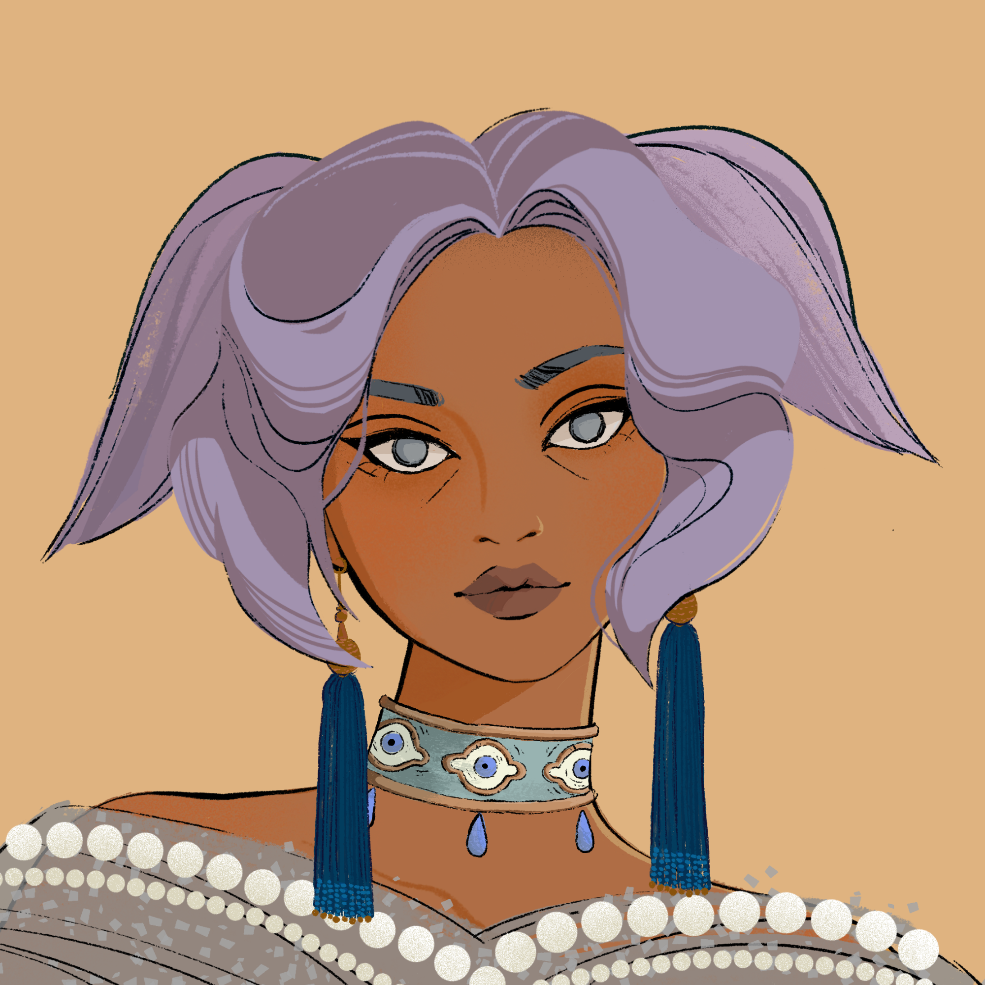 a portrait of Posy the atmospheric