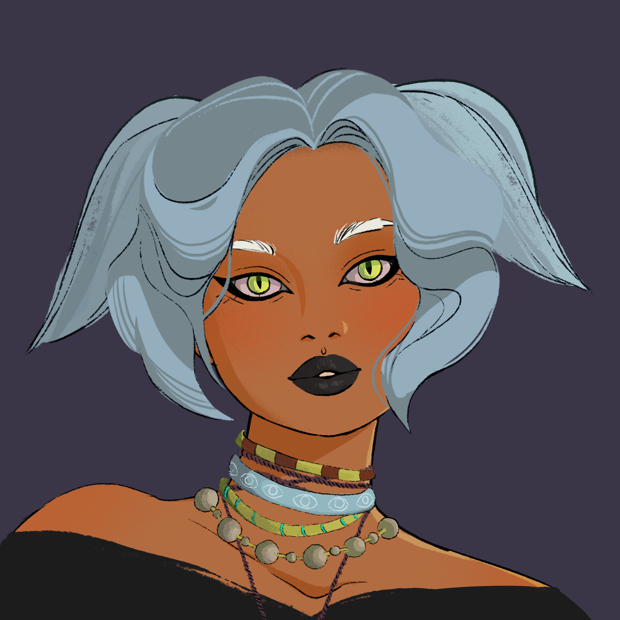 a portrait of Langila, the uncanny cannon