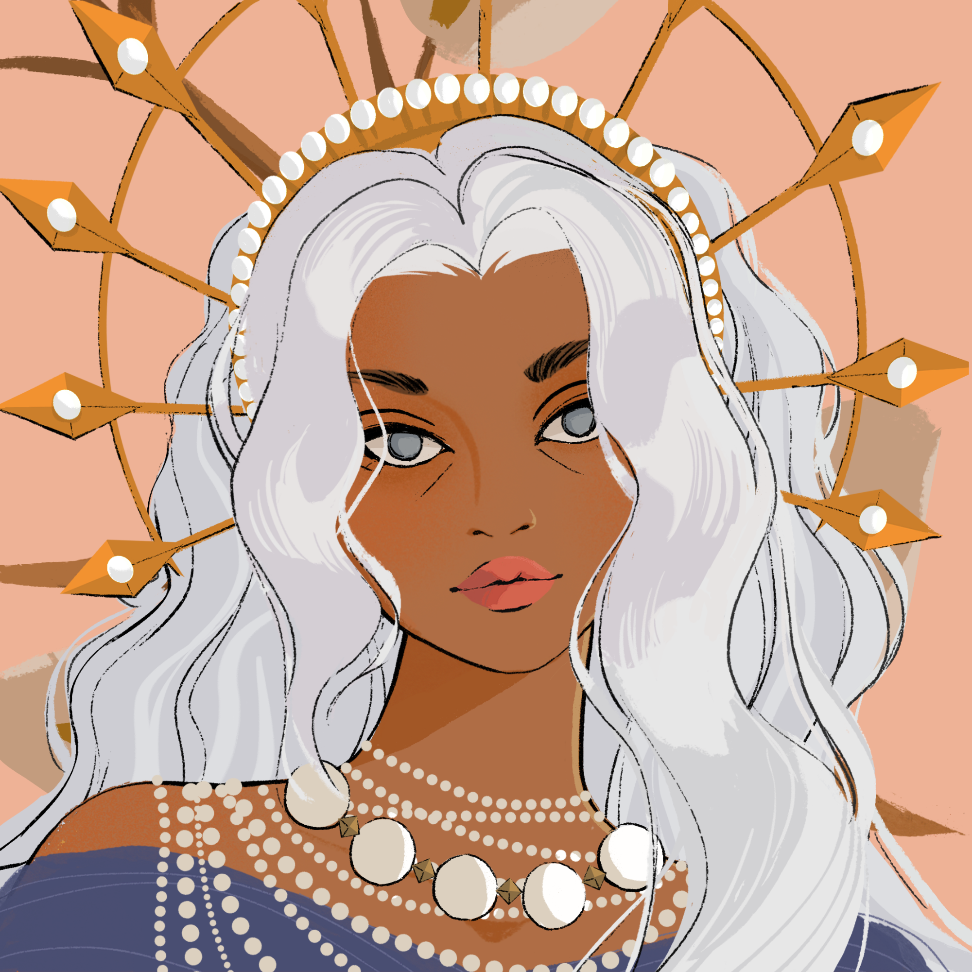 a portrait of Minuet, the gracious throne