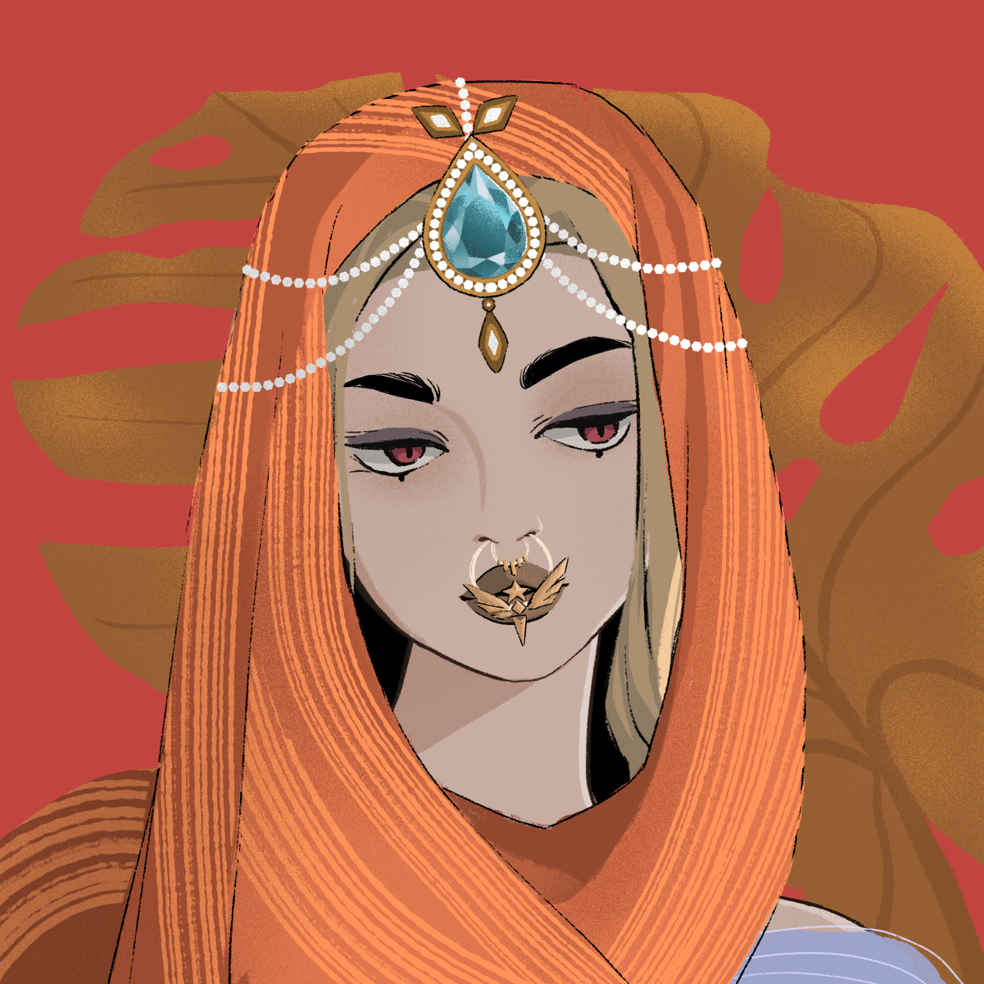 a portrait of Spinel, the precious cymbal
