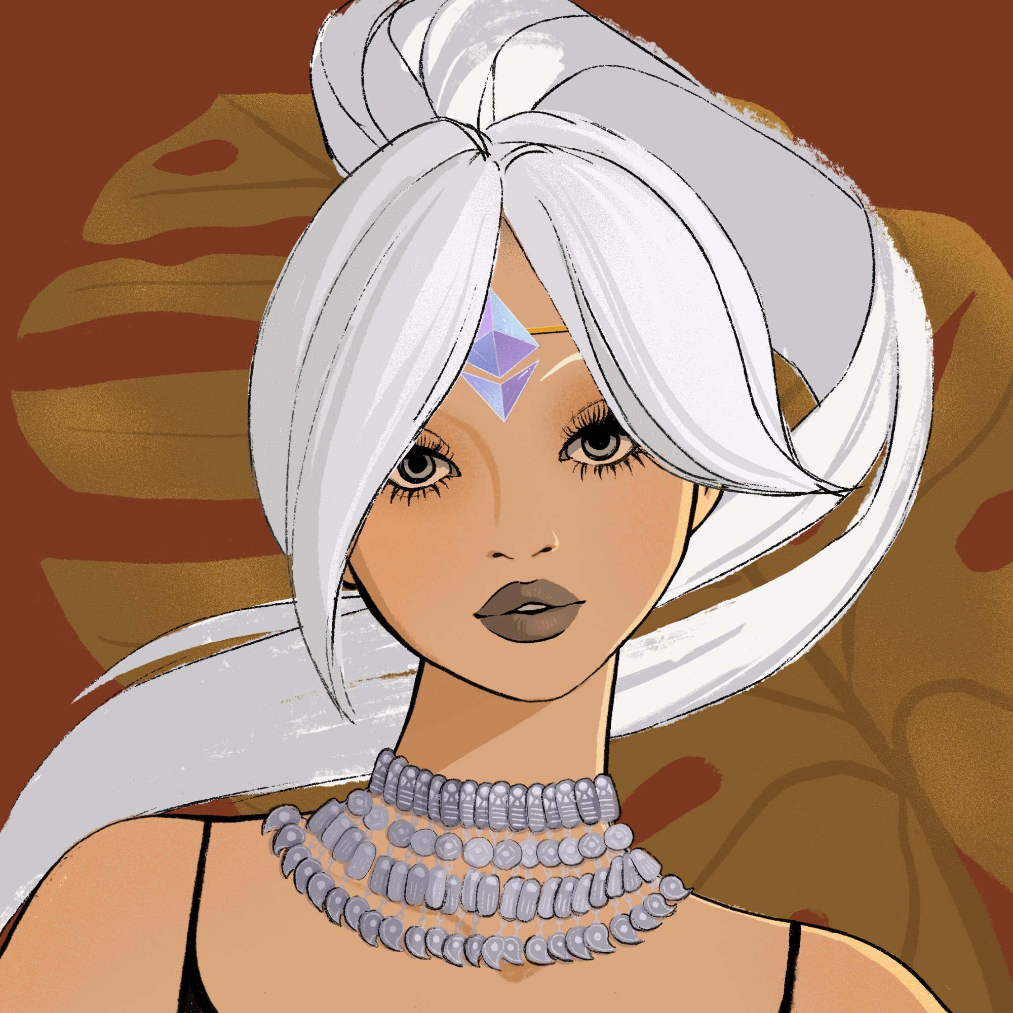 a portrait of Organza spangle