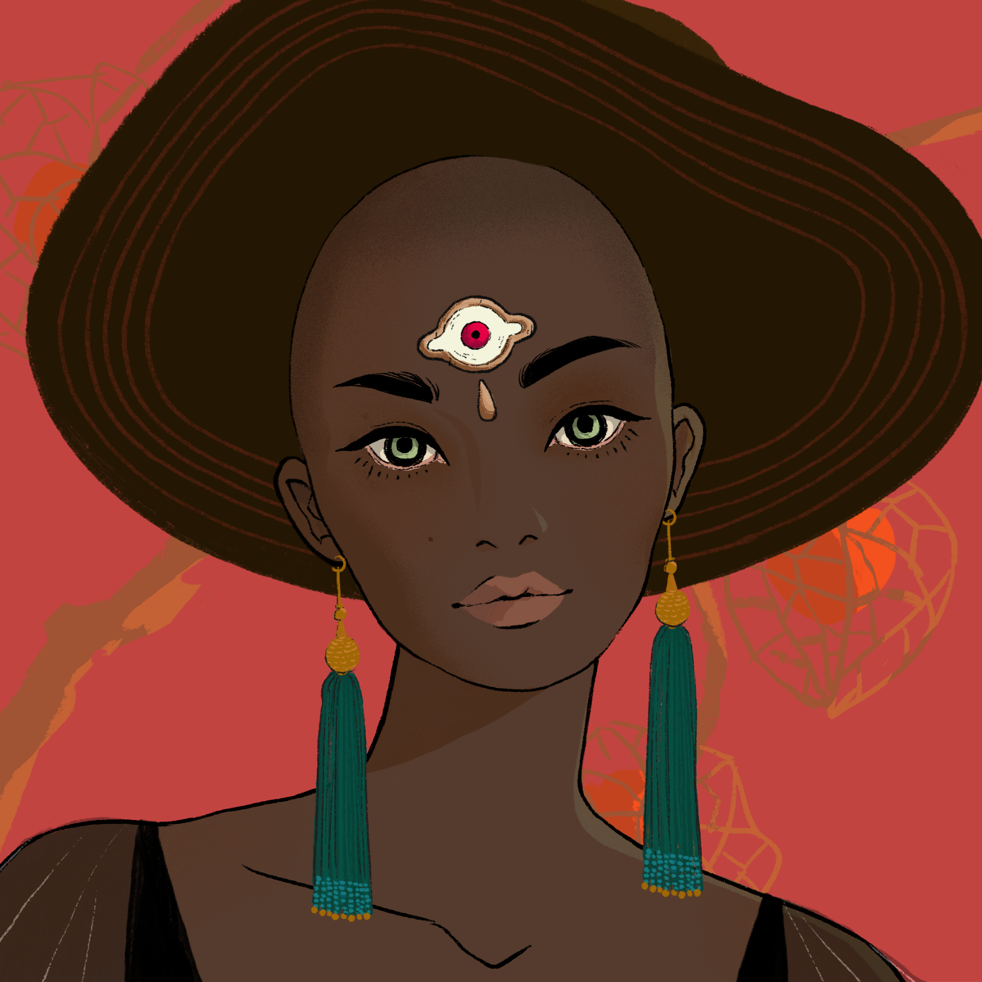 a portrait of Lila the murky