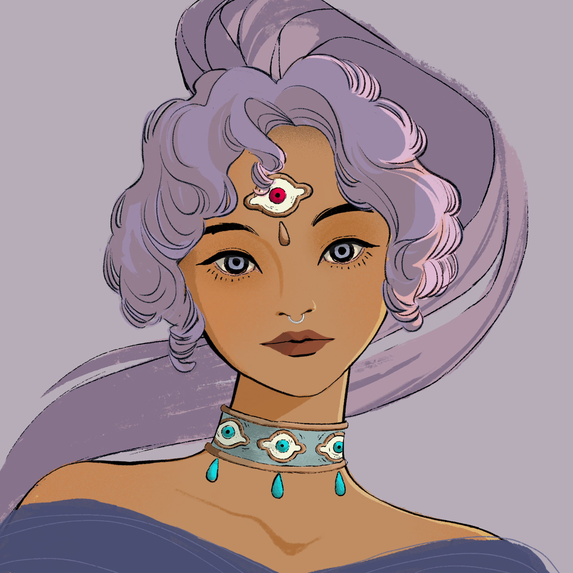 a portrait of Pineapple the far-seeing