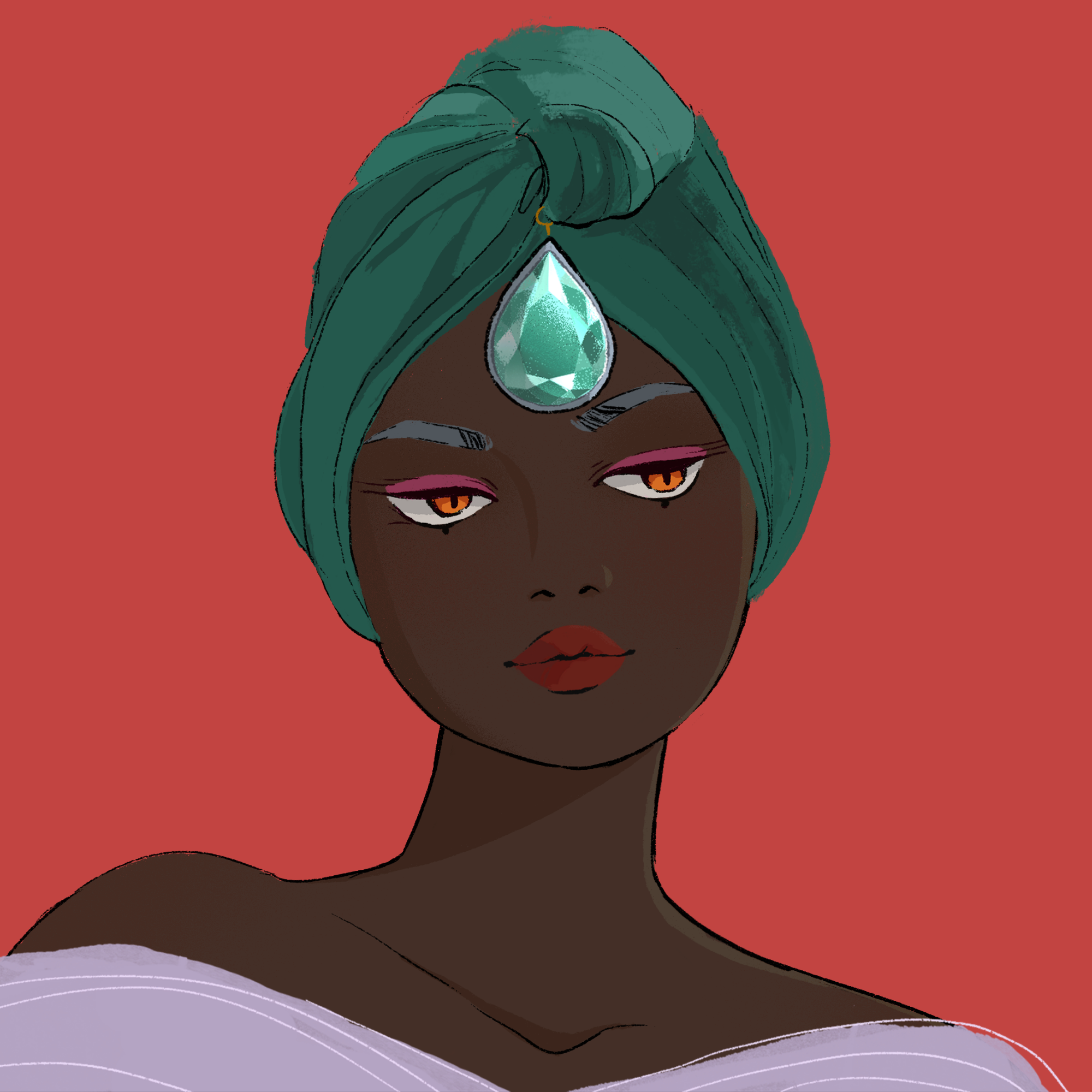 a portrait of Madam trinket