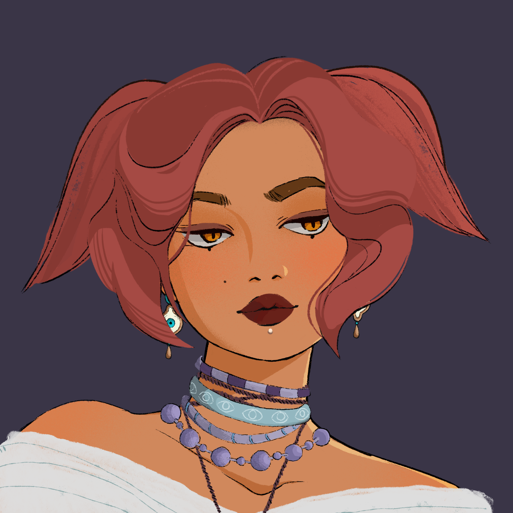 a portrait of Mademoiselle lily