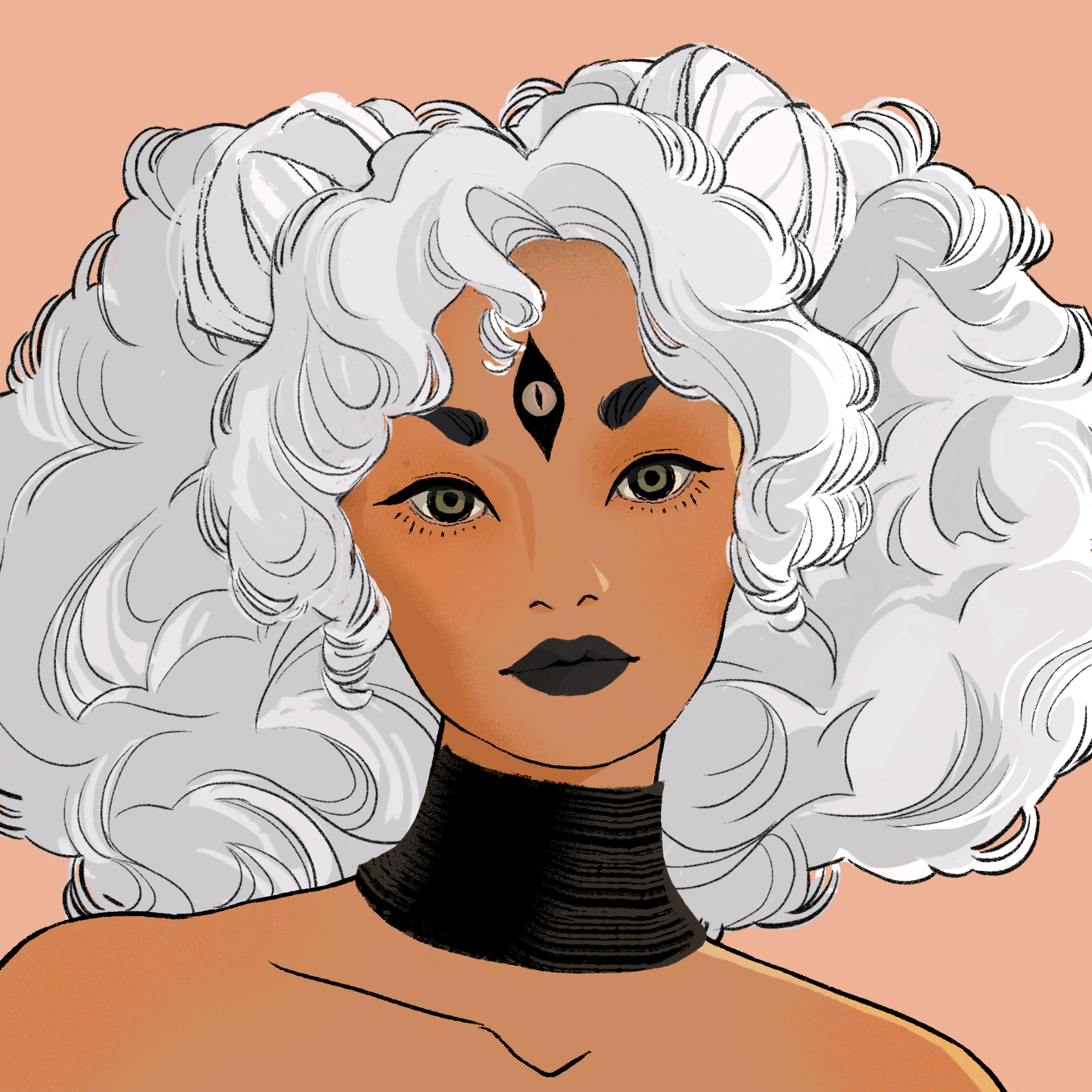 a portrait of Cayambe, the blithe rasp