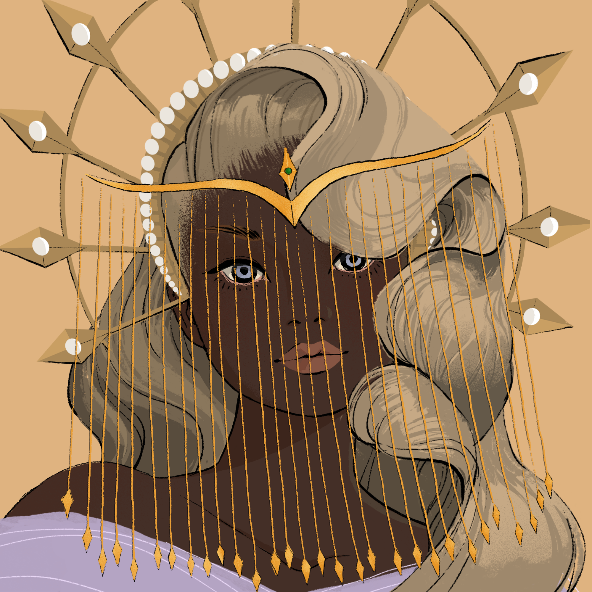 a portrait of Diamond goblet