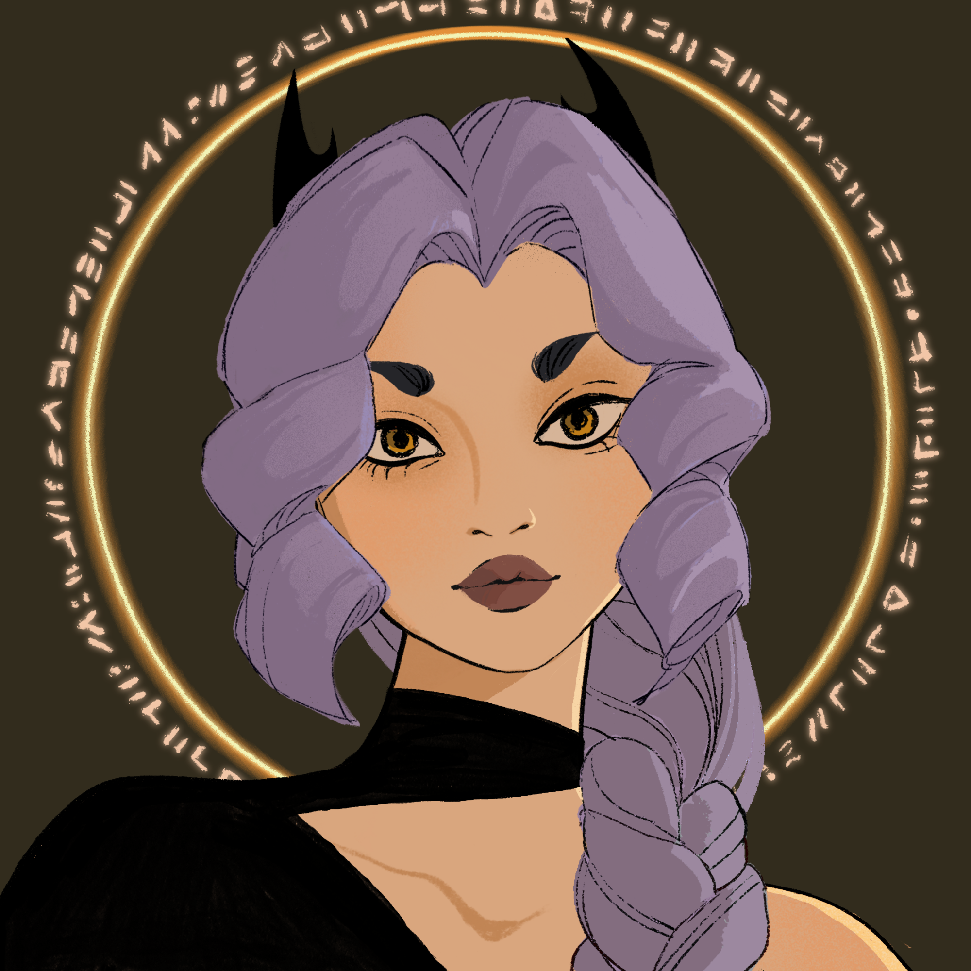 a portrait of Chamaeleon the incessant