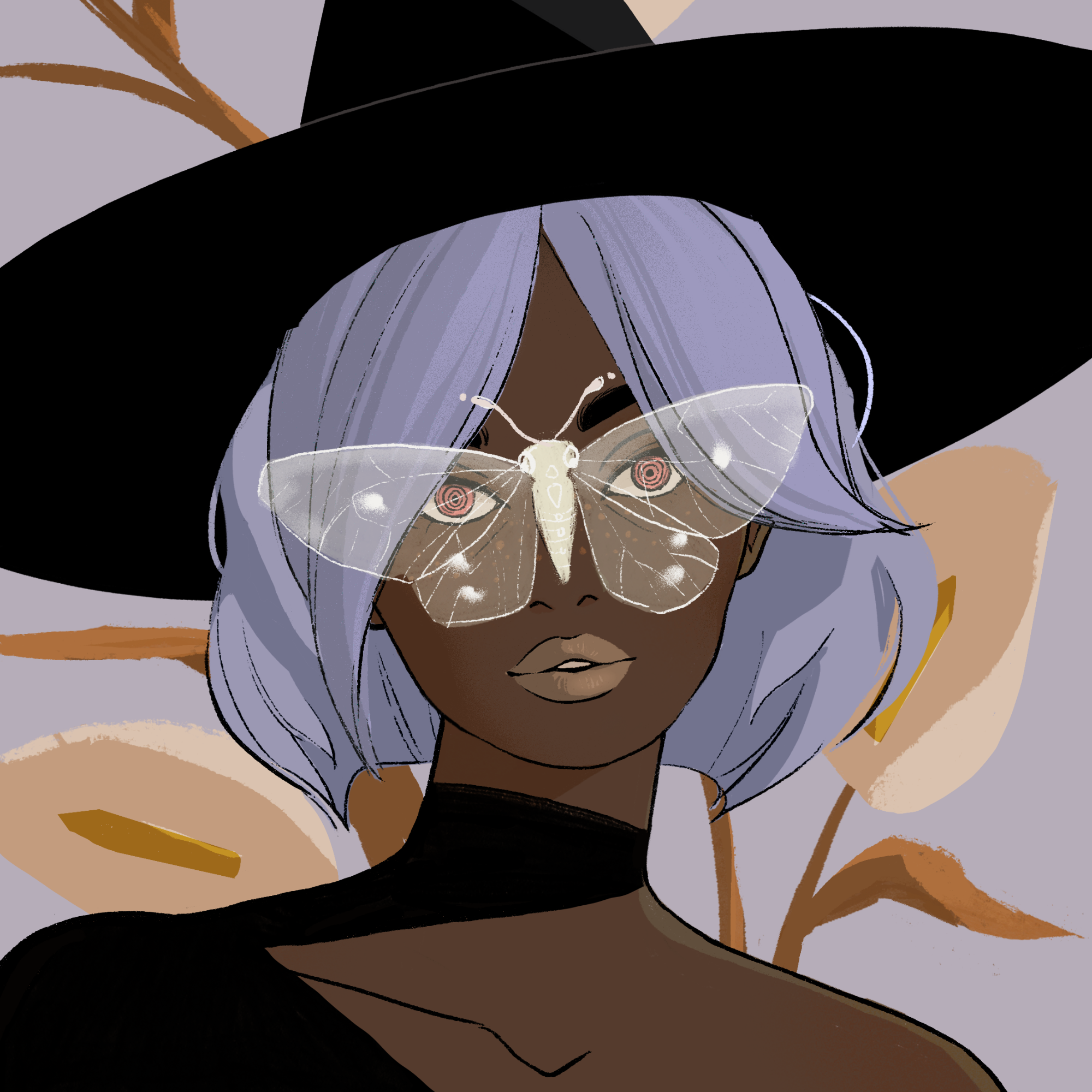 a portrait of Sapphire, the glittering vanity