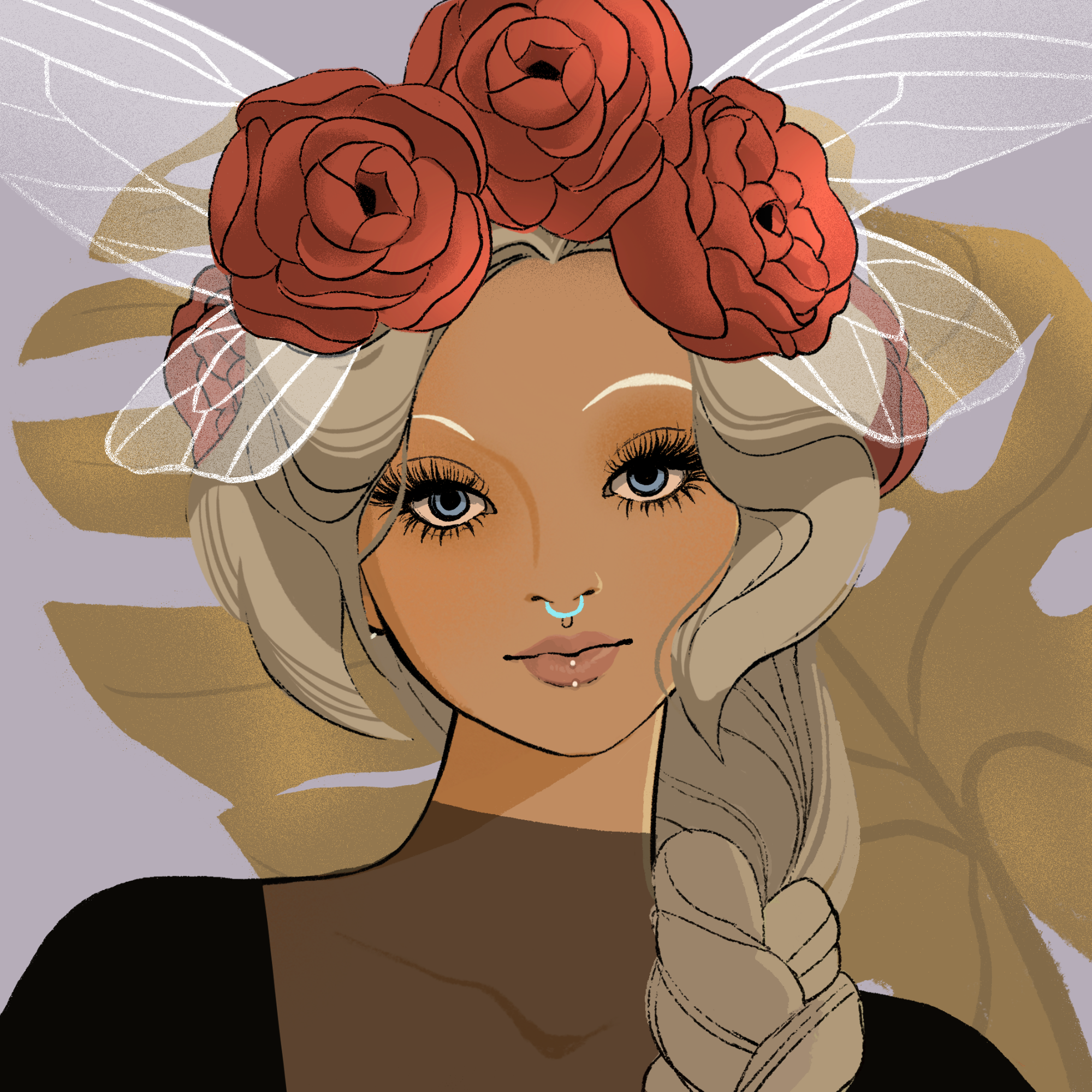 a portrait of Psyllium of the woods