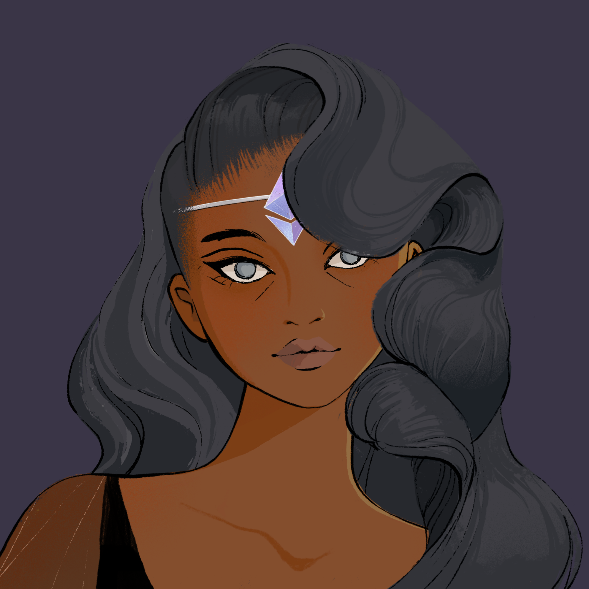 a portrait of Suede the golden