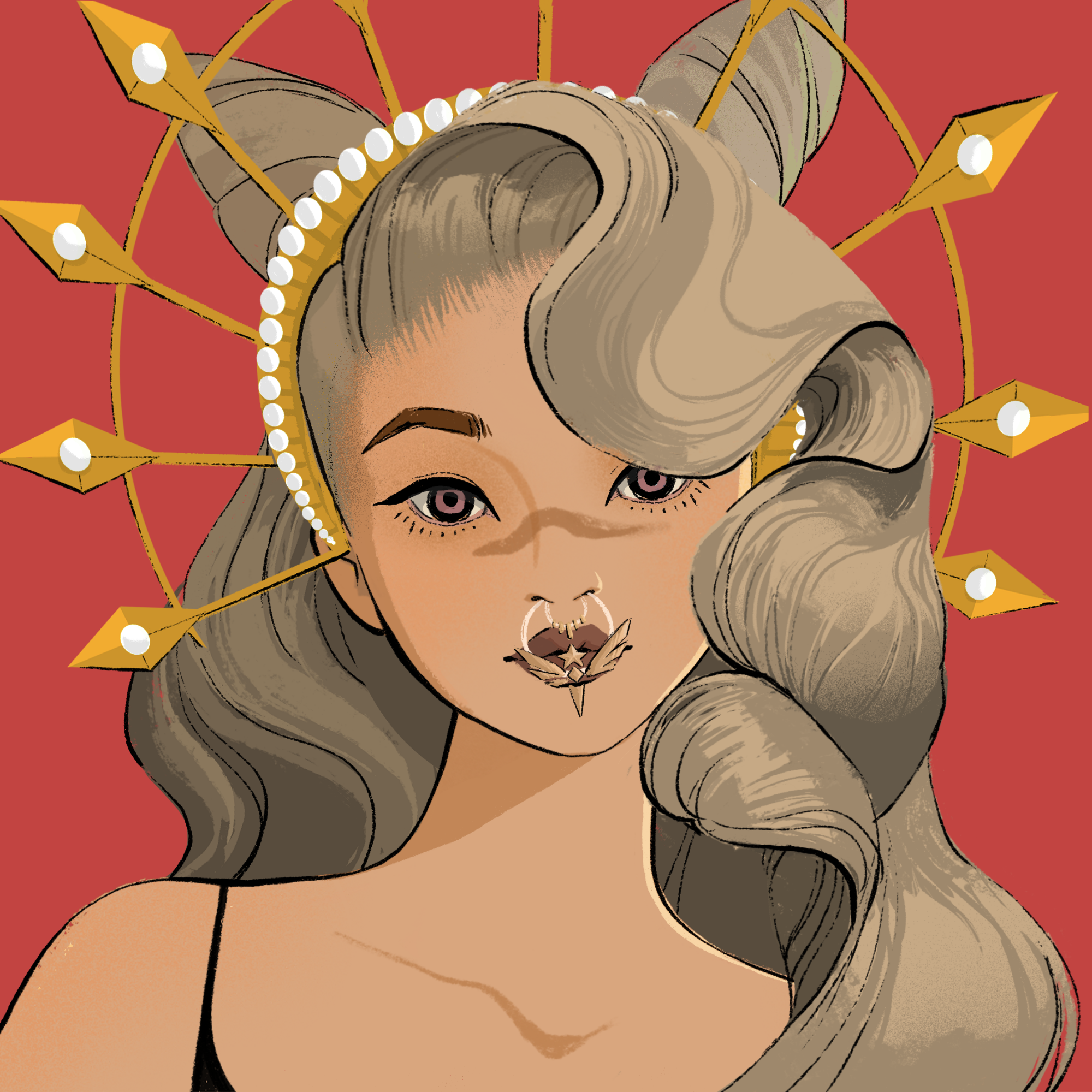 a portrait of Onyx, the expensive perfume