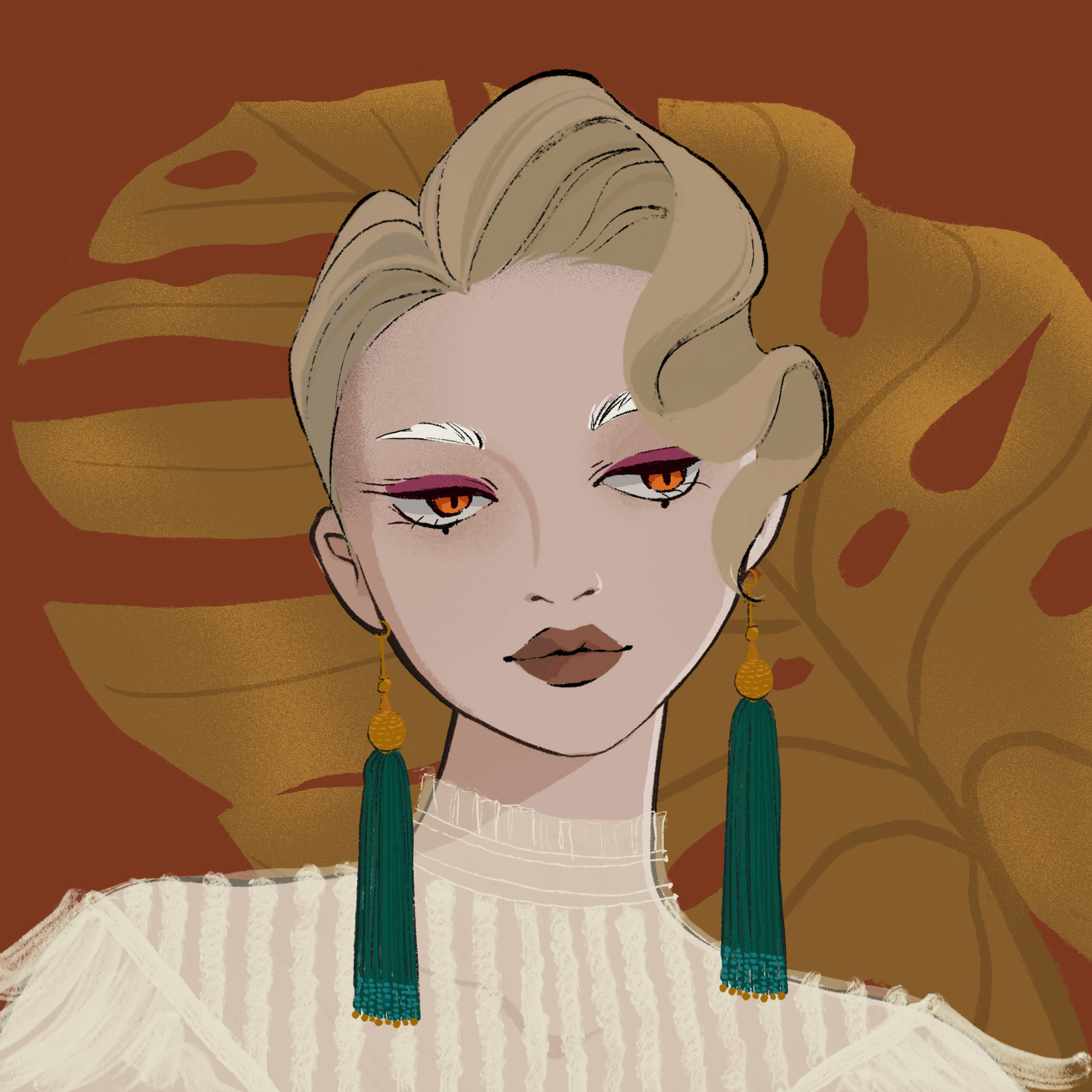 a portrait of Magnolia, the melodious bangle