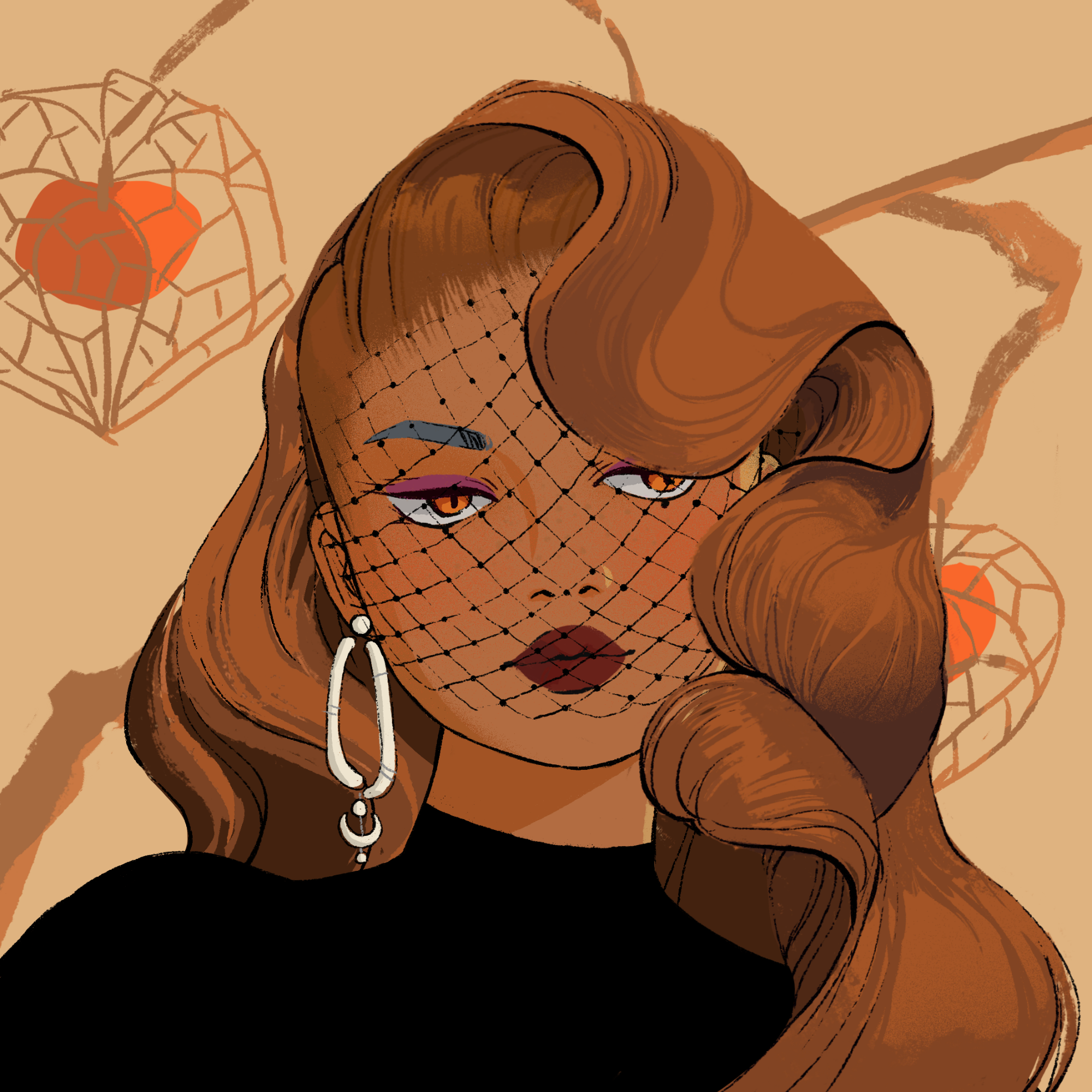 a portrait of Iodine, the mysterious solace