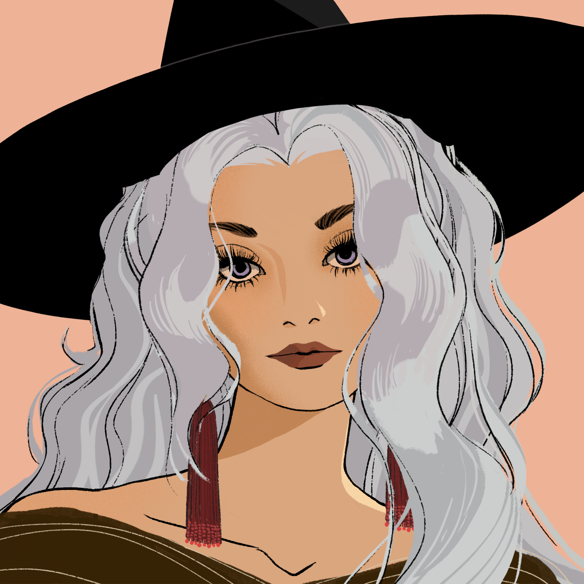 a portrait of Tamarind the florescent