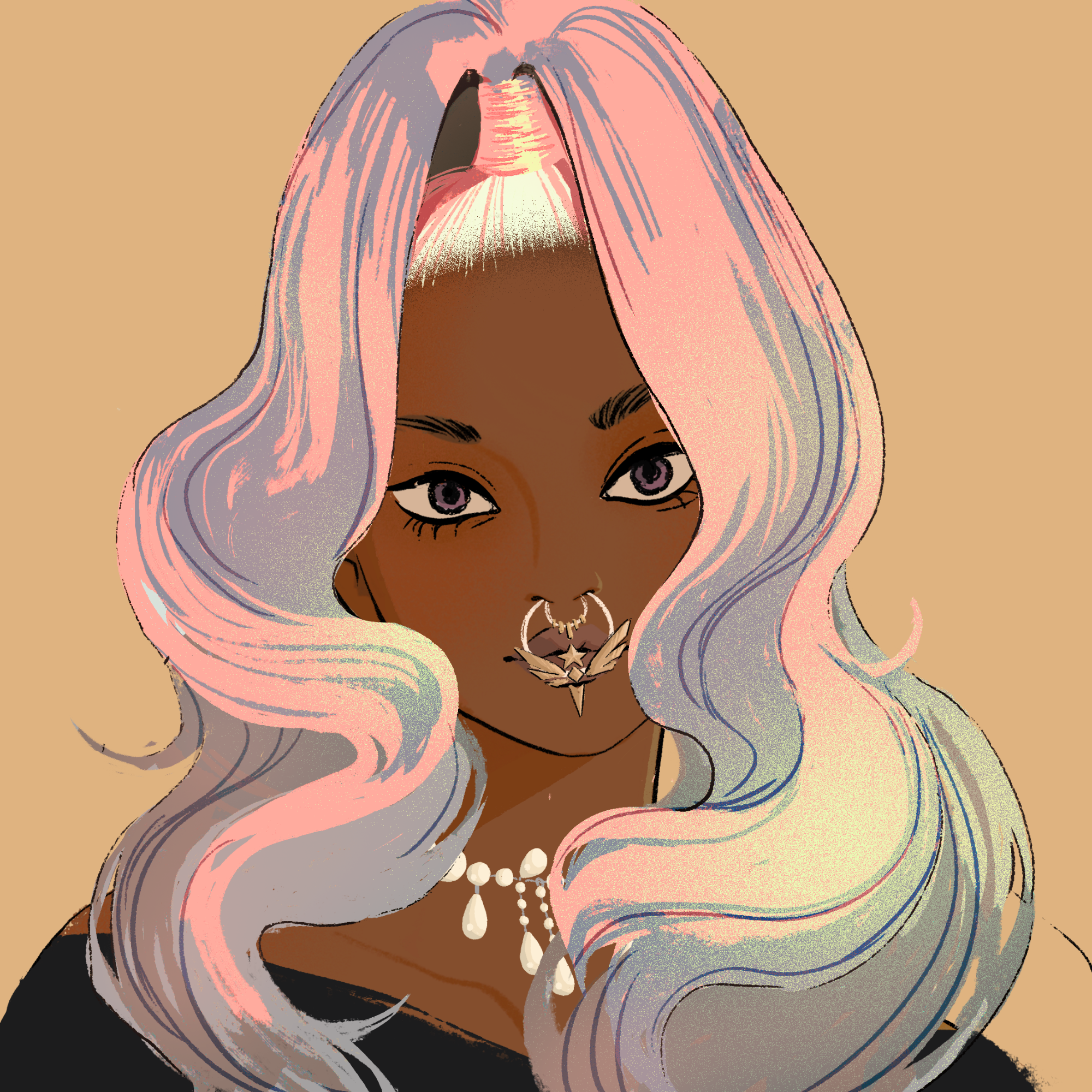 a portrait of Bergamot the glamorous