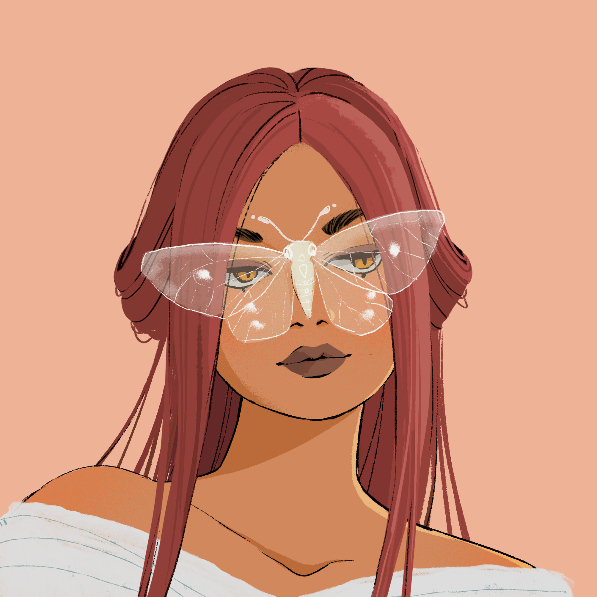 a portrait of Mint, the hazel buckle