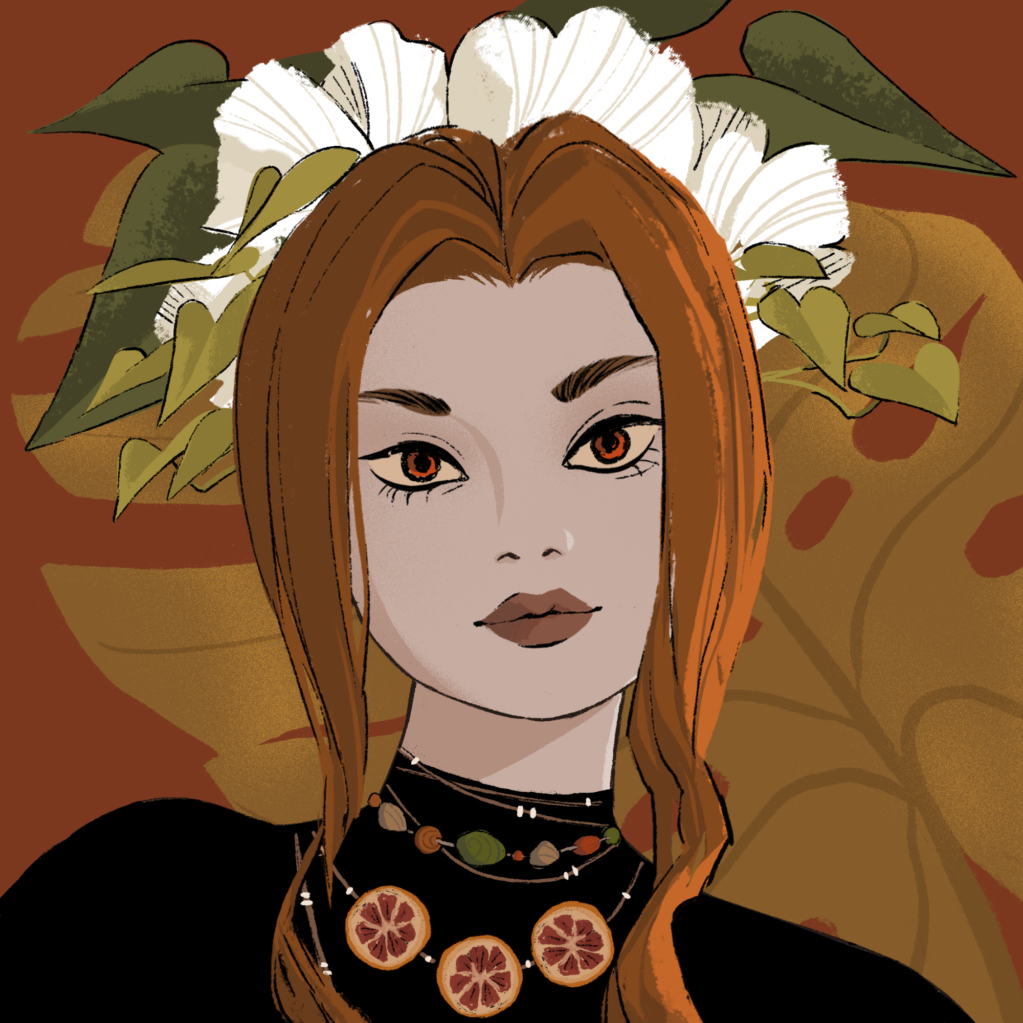 a portrait of Coriander of the swamp