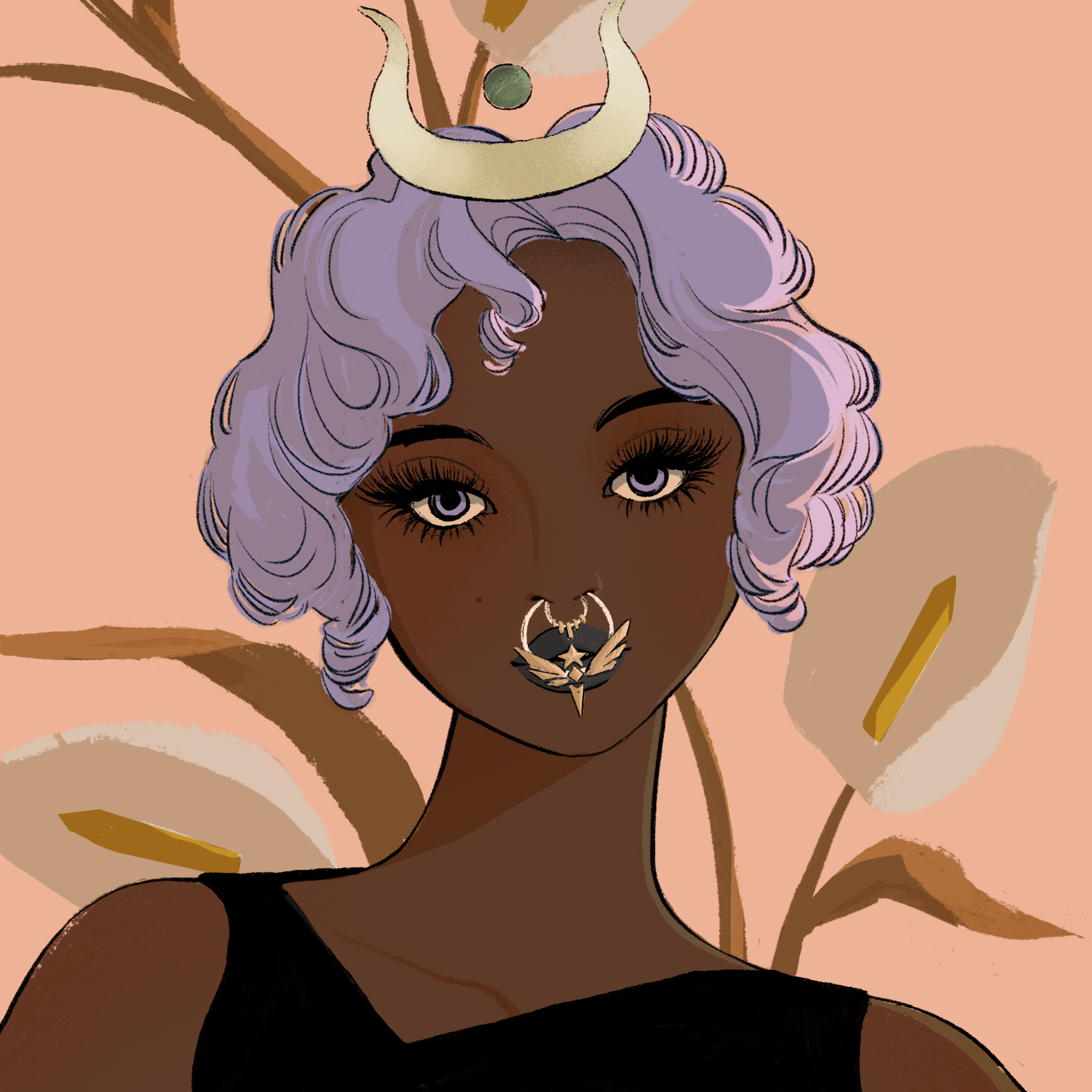 a portrait of Onyx amulet